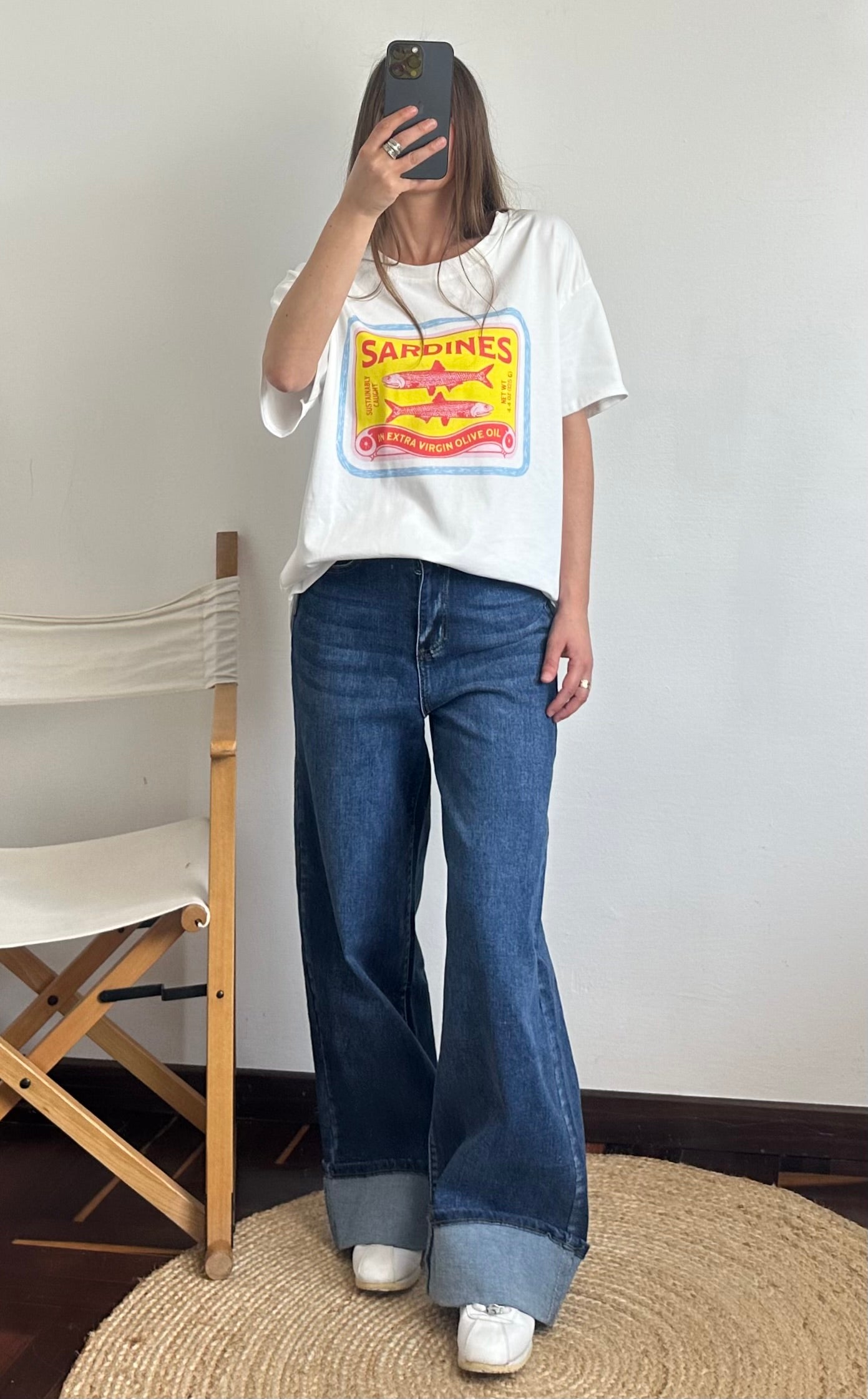 T-shirt 100% cotone over “ sardines”