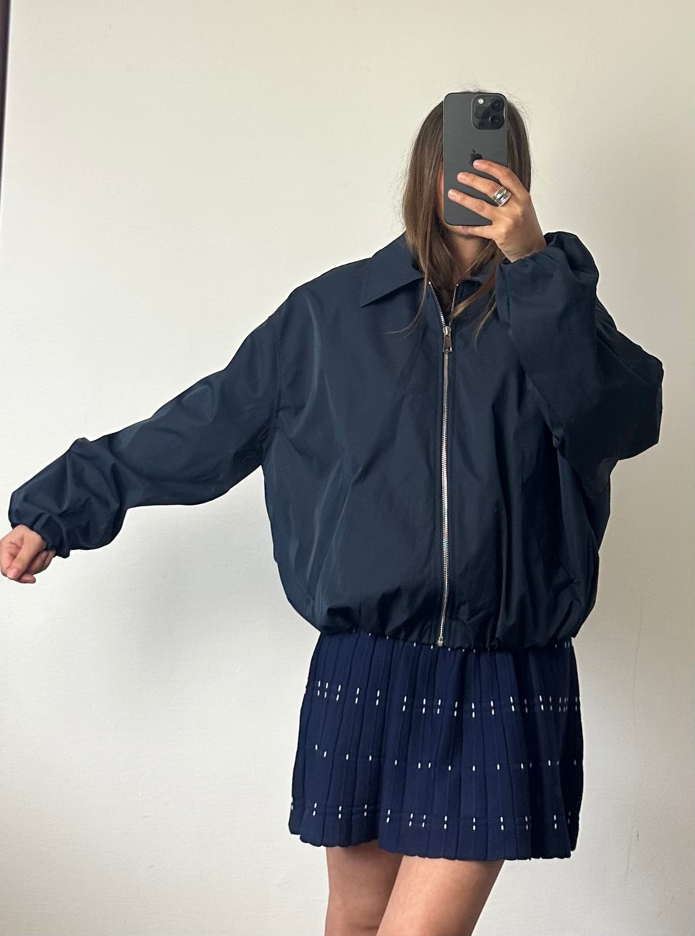 GIACCA BOMBER BLU
