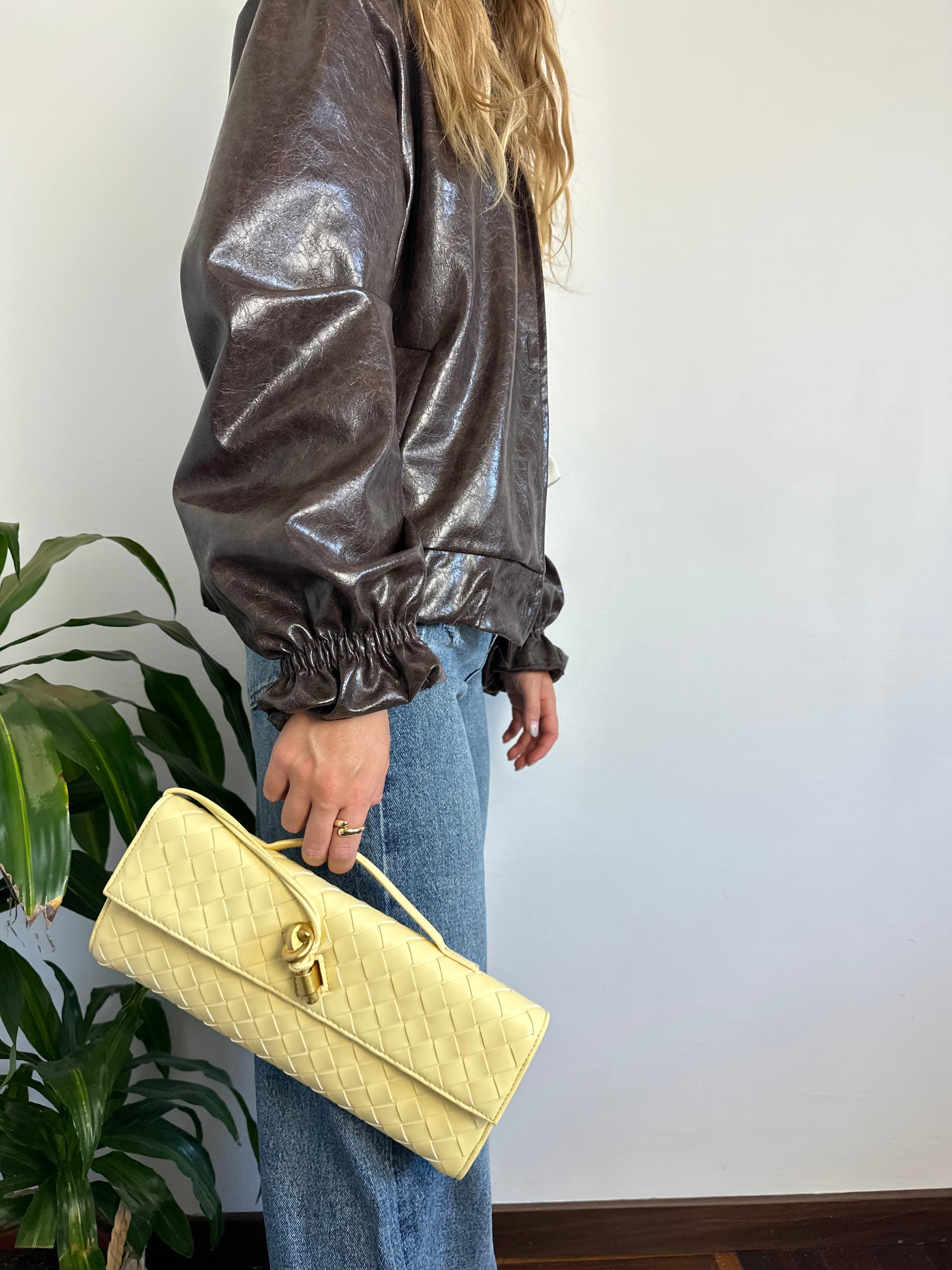 BORSA DIANA GIALLO PASTELLO