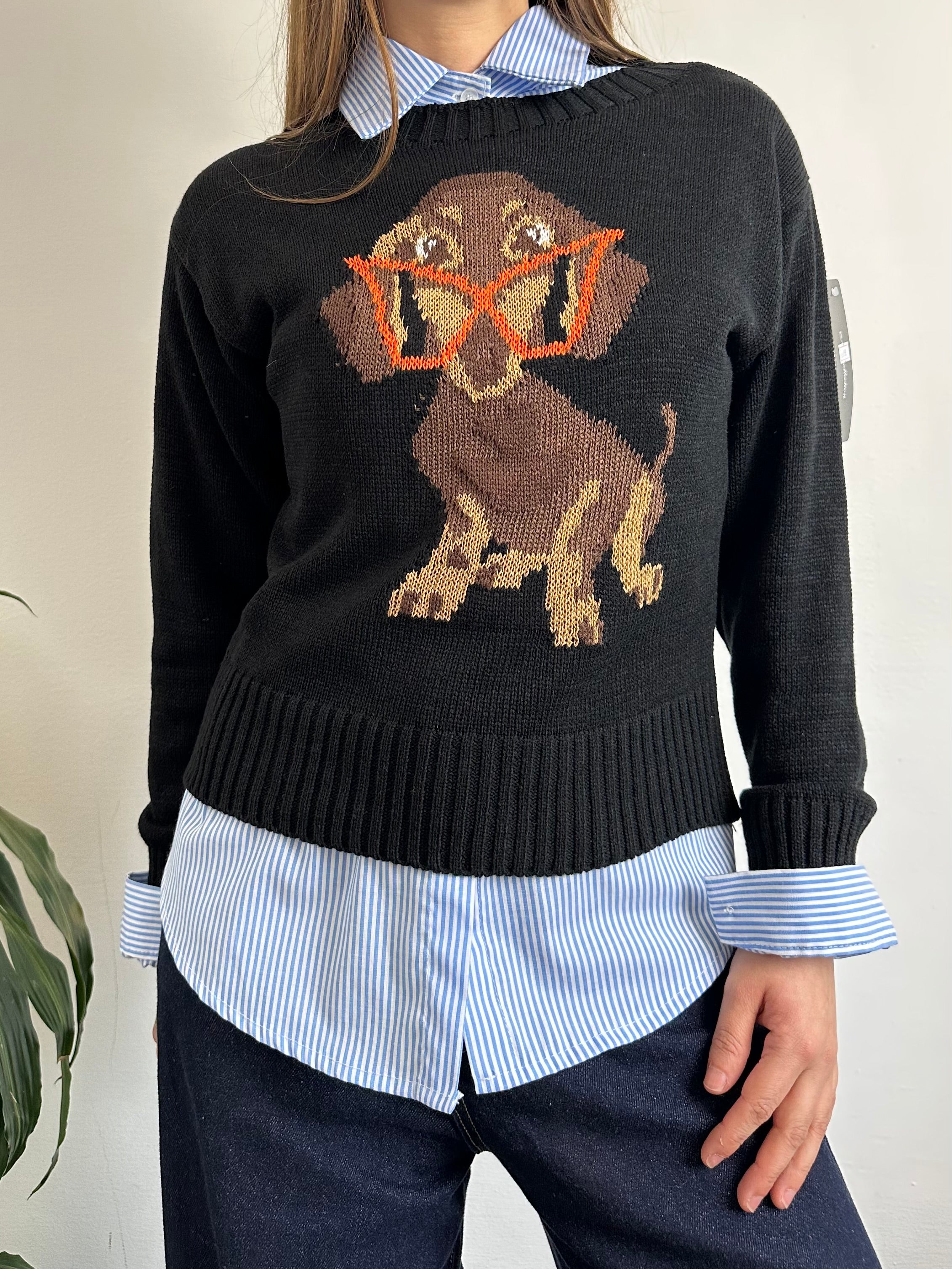 PULLOVER DOG NERO