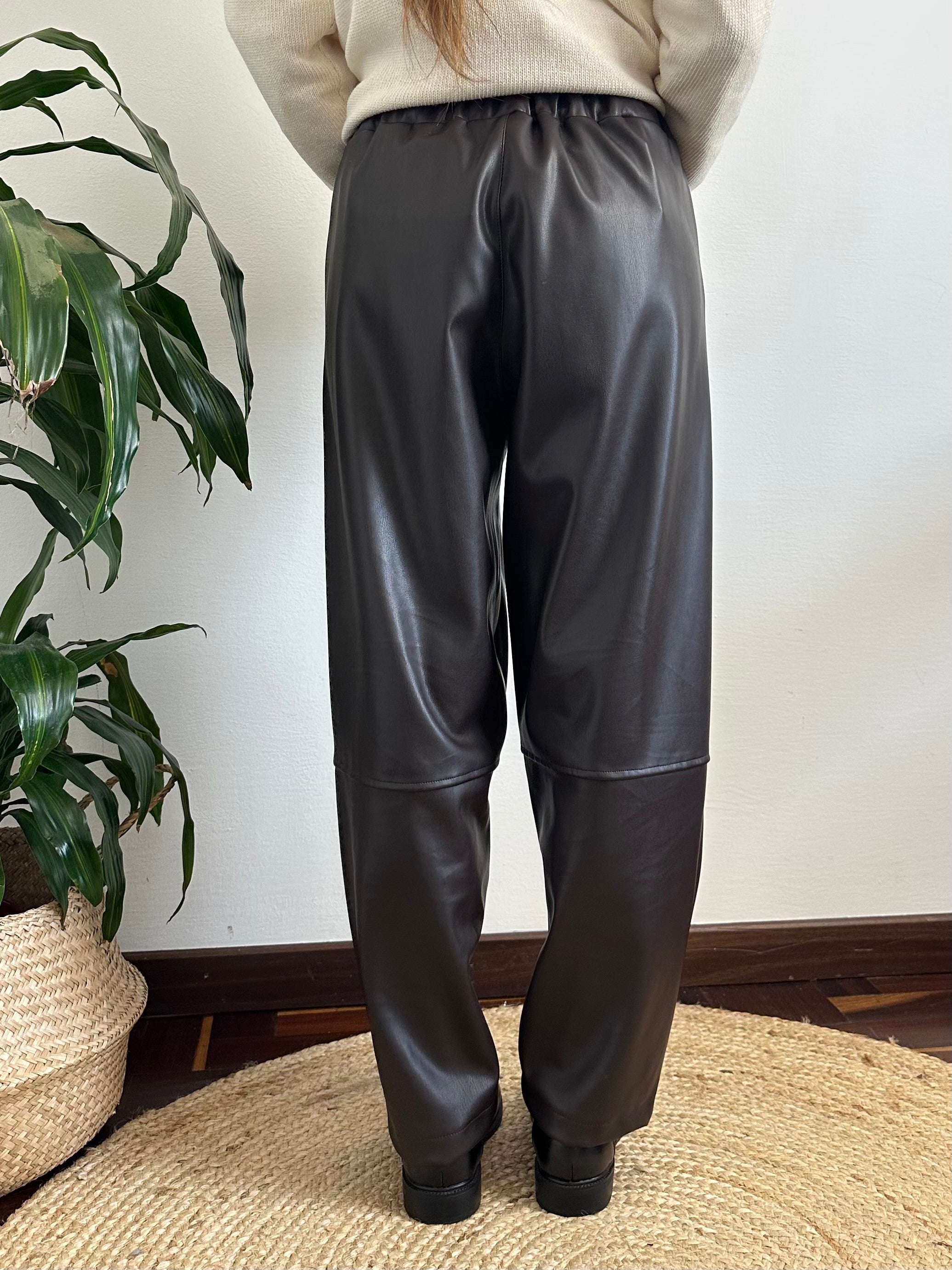 PANTALONE ECopelle Barrel marrone