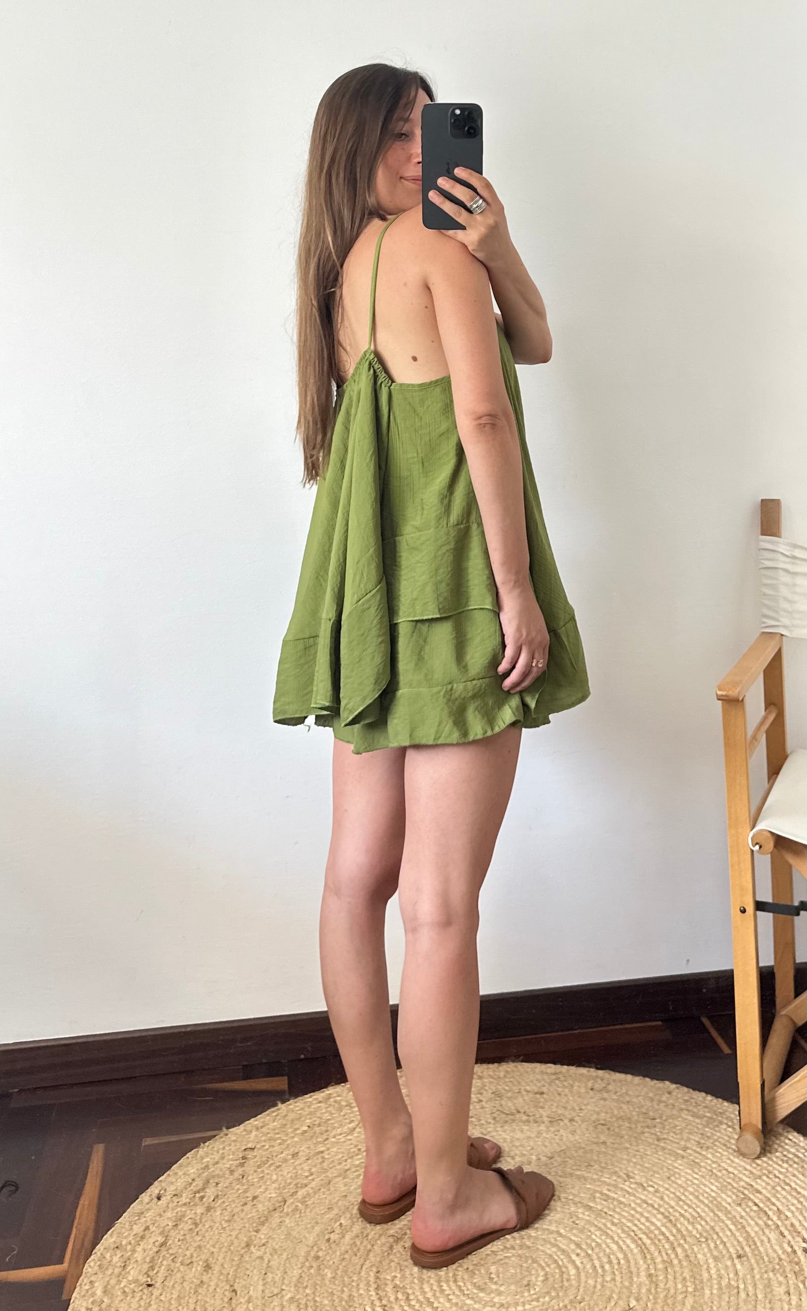 COORDINATO SHORTS verde pistacchio
