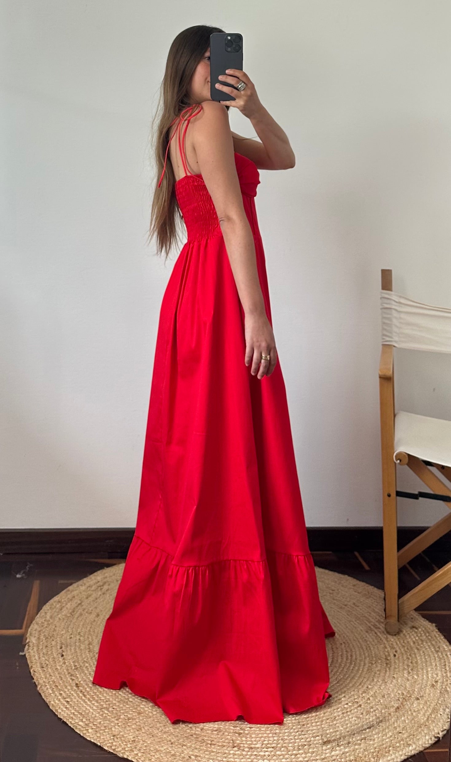 ABITO portofino in cotone rosso