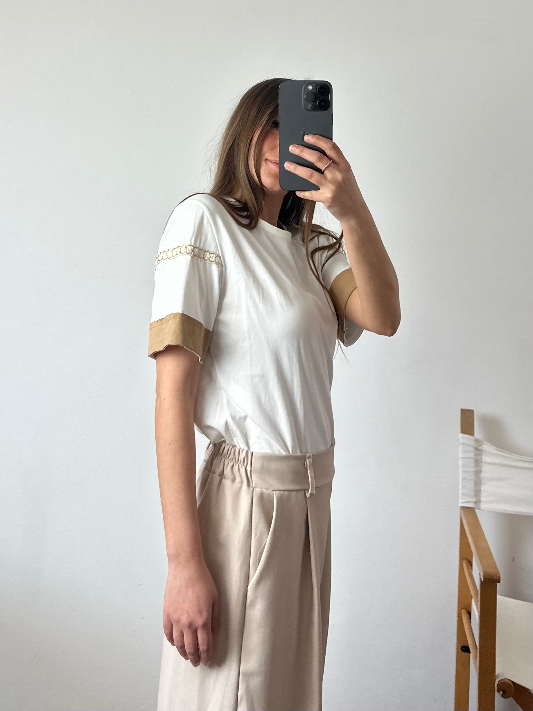COORDINATO SMANICATO DOPPIOPETTO BEIGE