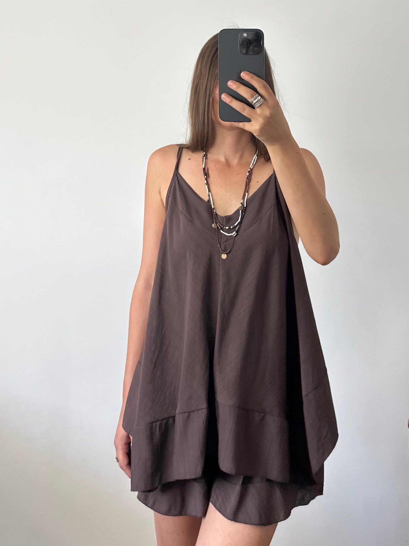 COORDINATO SHORTS cioccolato