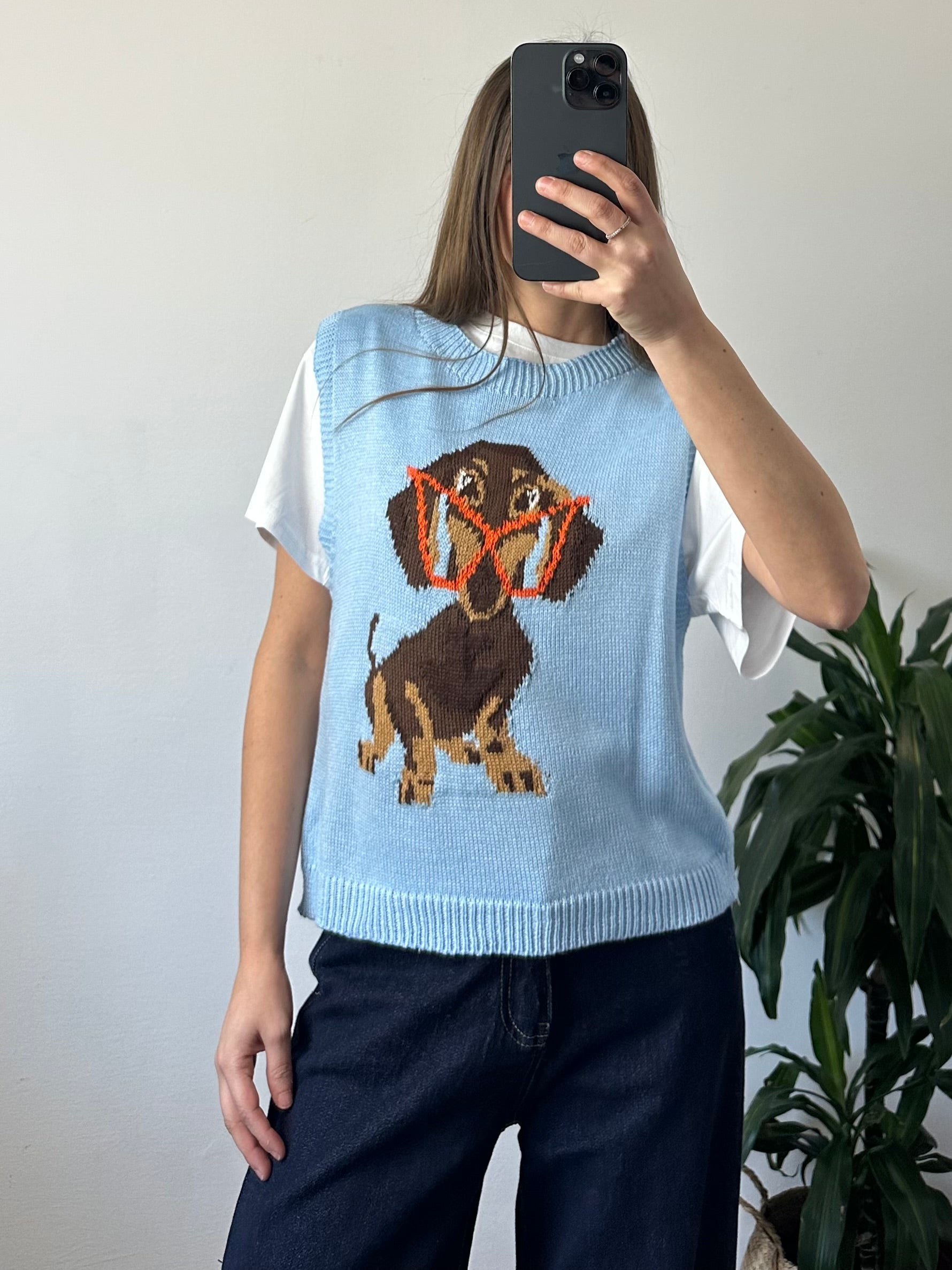 GILET DOG AZZURRO