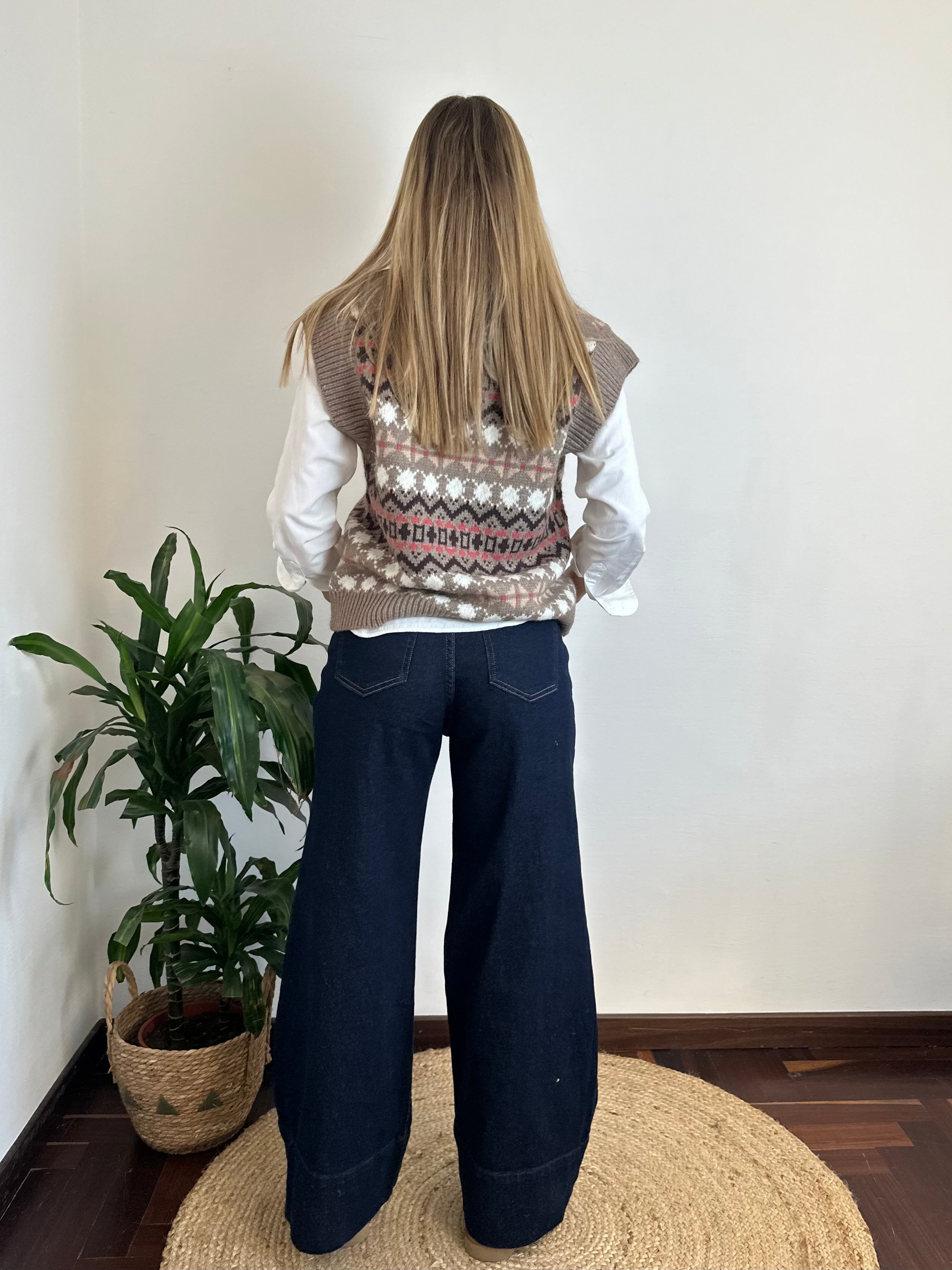 GILET GRECHE FANGO
