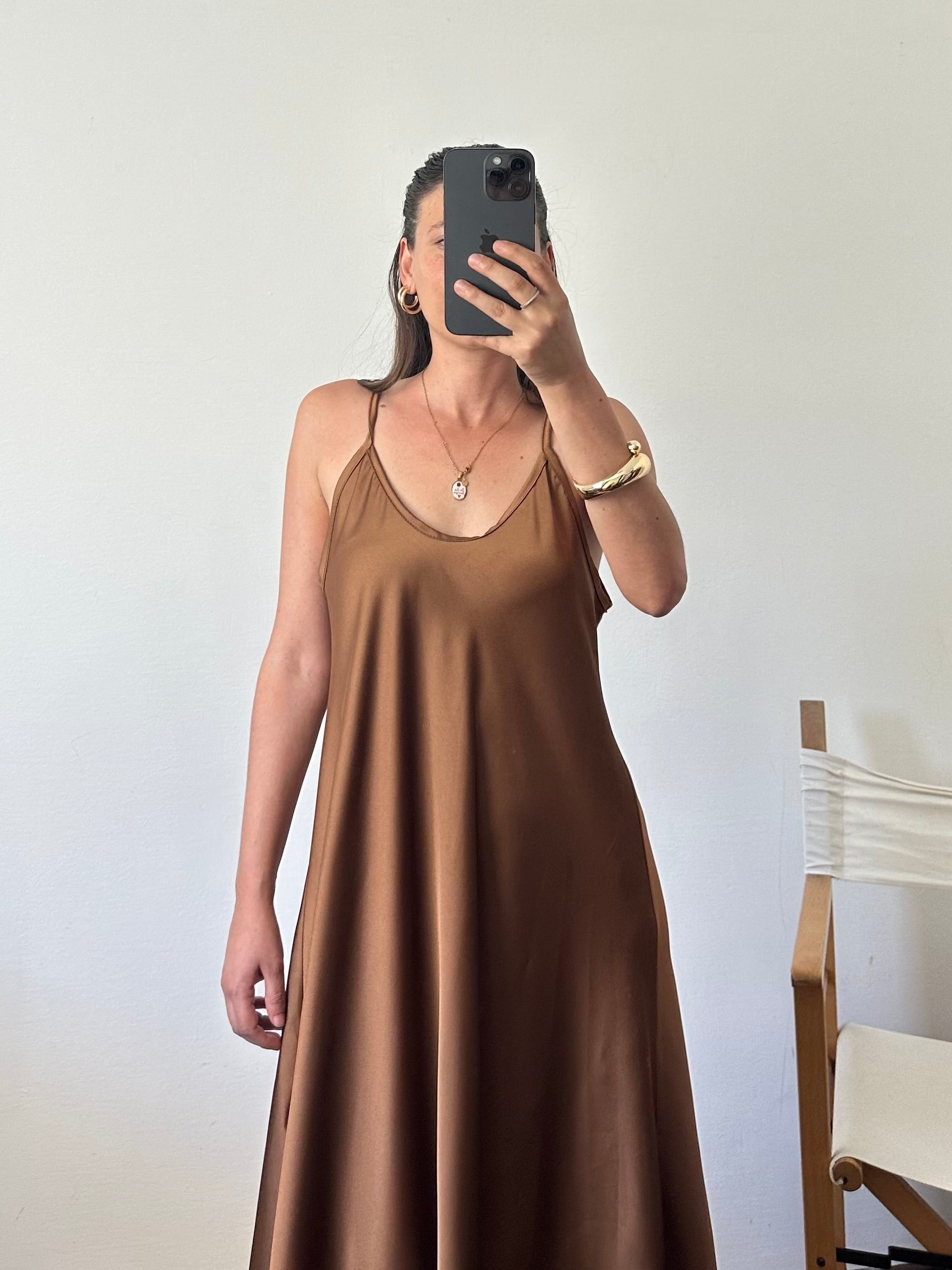 ABITO SATIN bronzo
