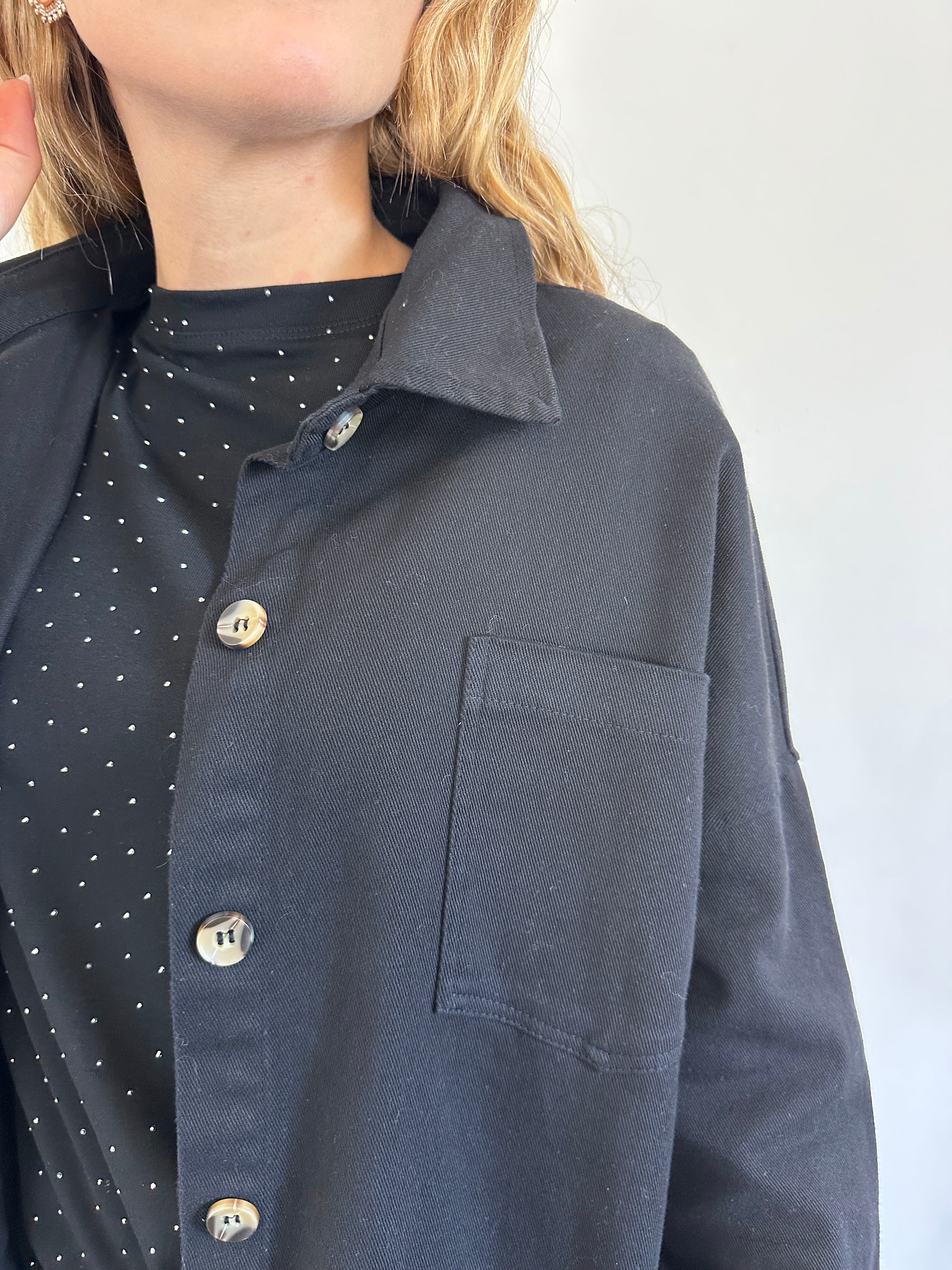 CAMICIA GABARDINA in COTONE