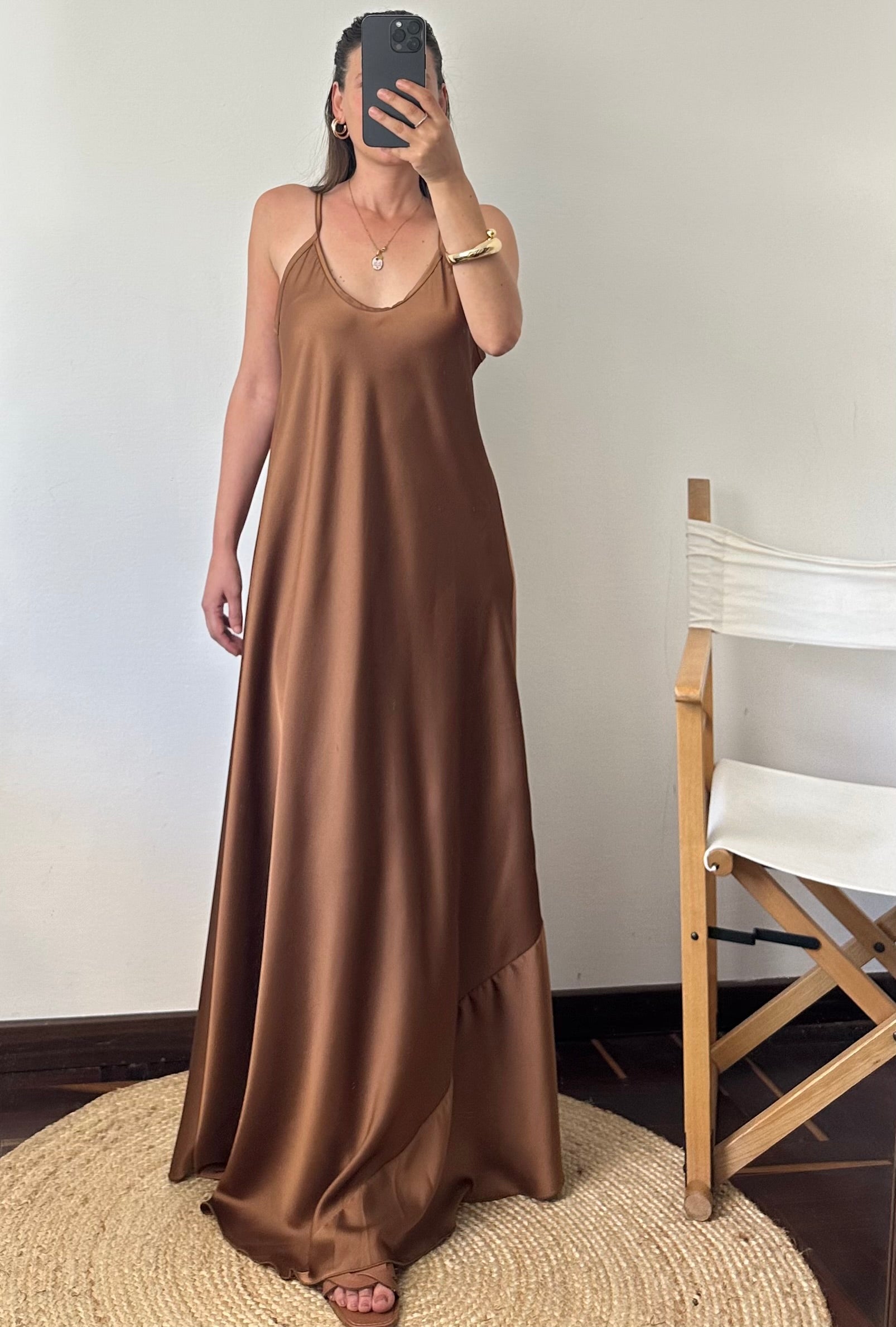 ABITO SATIN bronzo