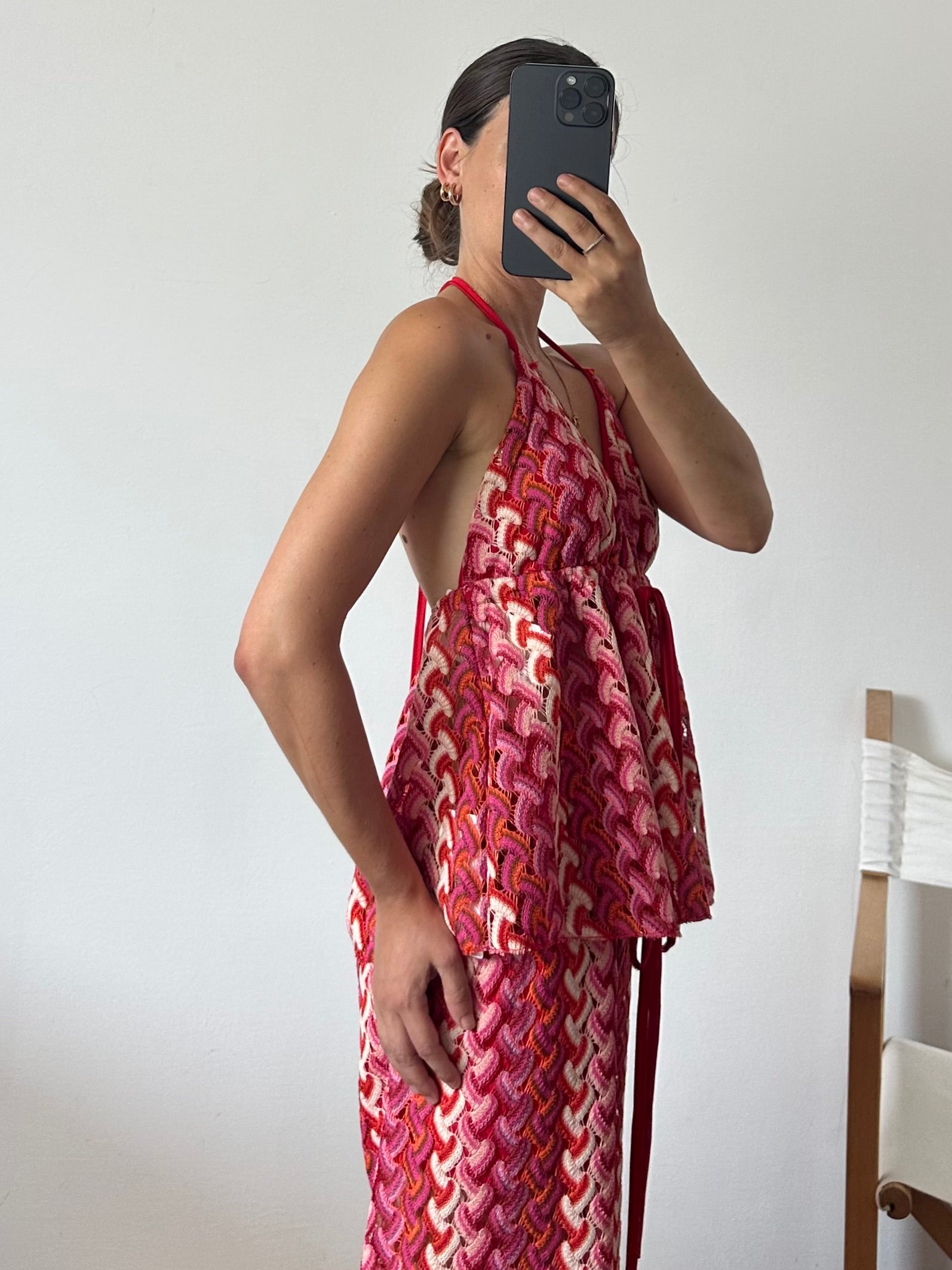 Top summer fucsia-rosso