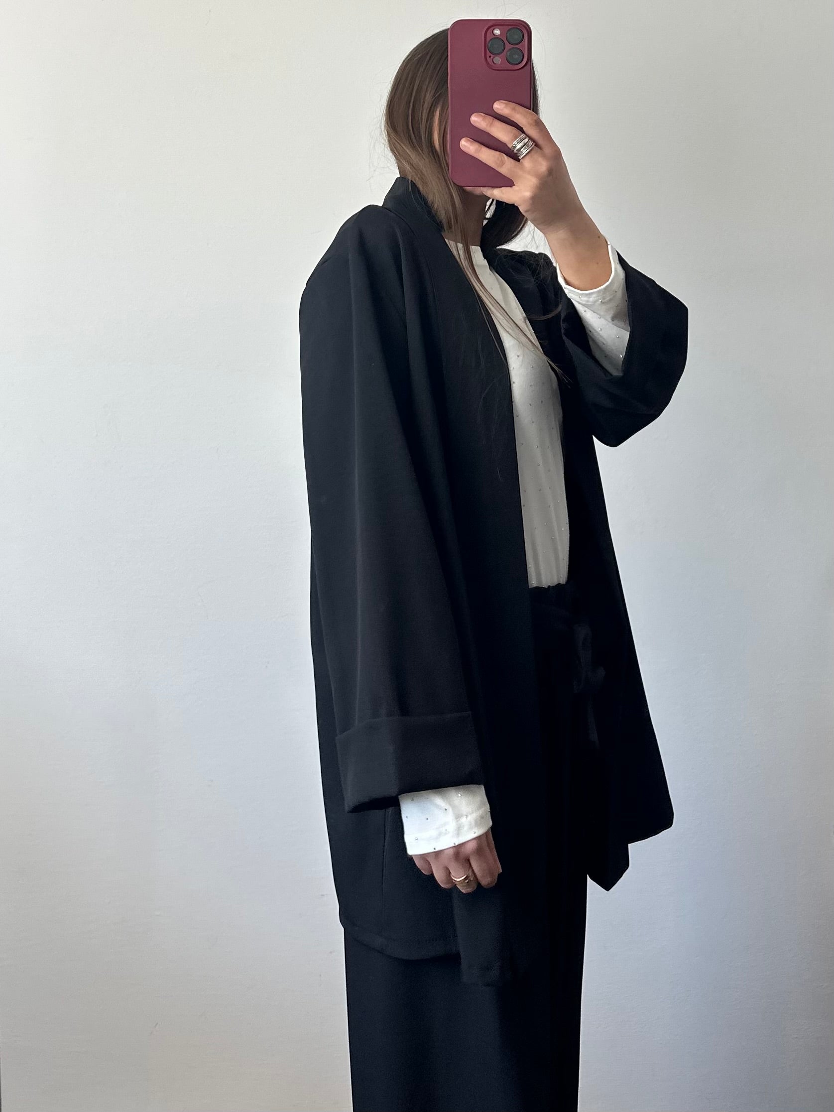 COORDINATO KIMONO NERO