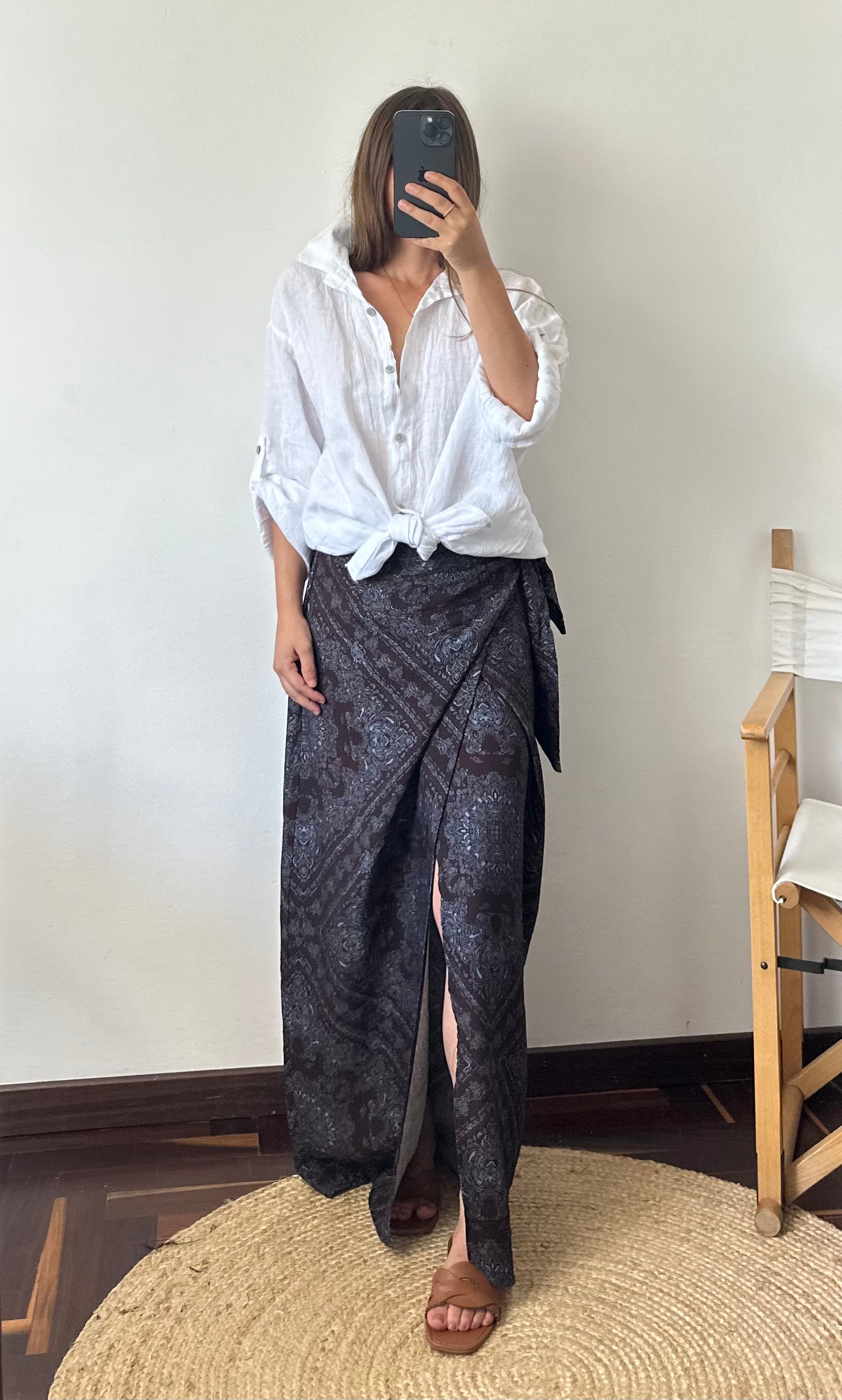 CAMICIA 100% puro LINO bianca