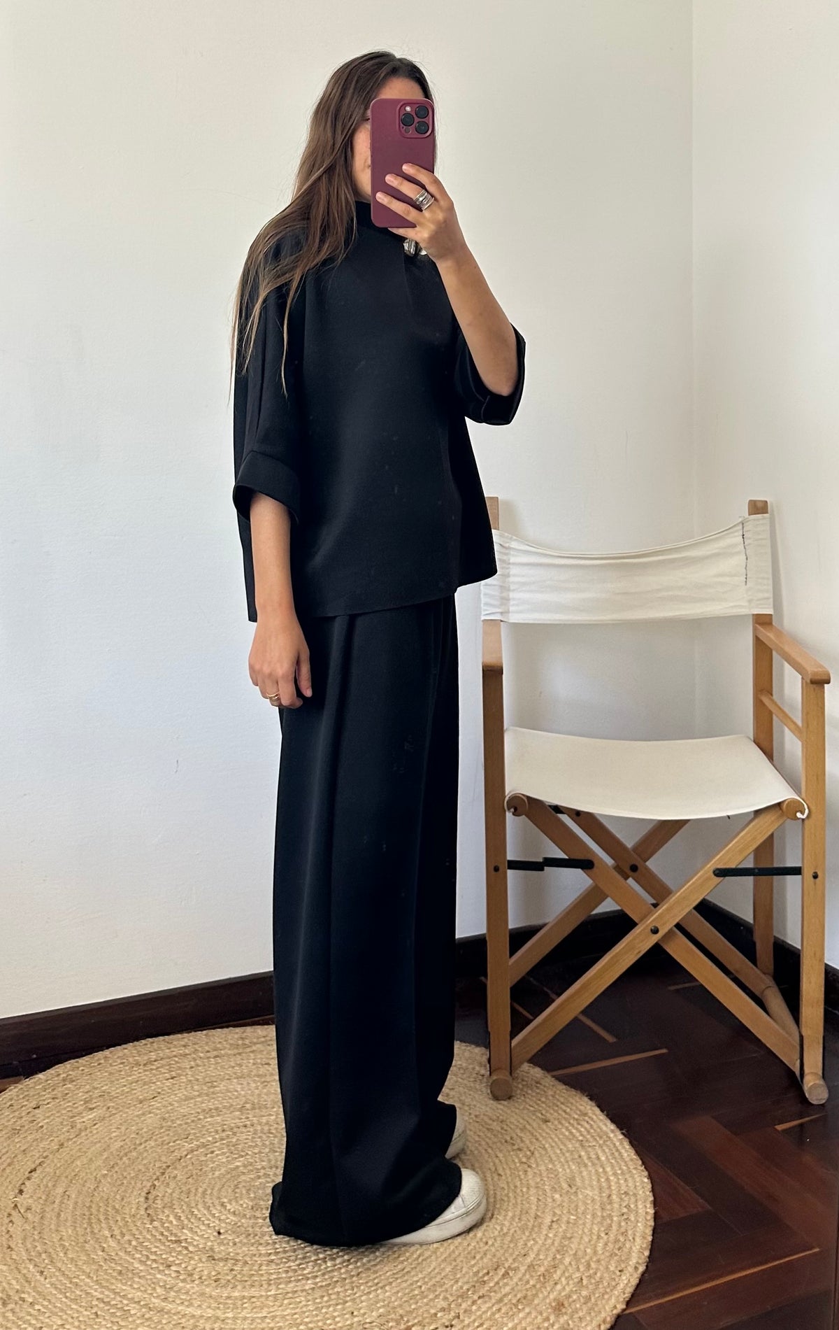 COORDINATO LUPETTO NERO