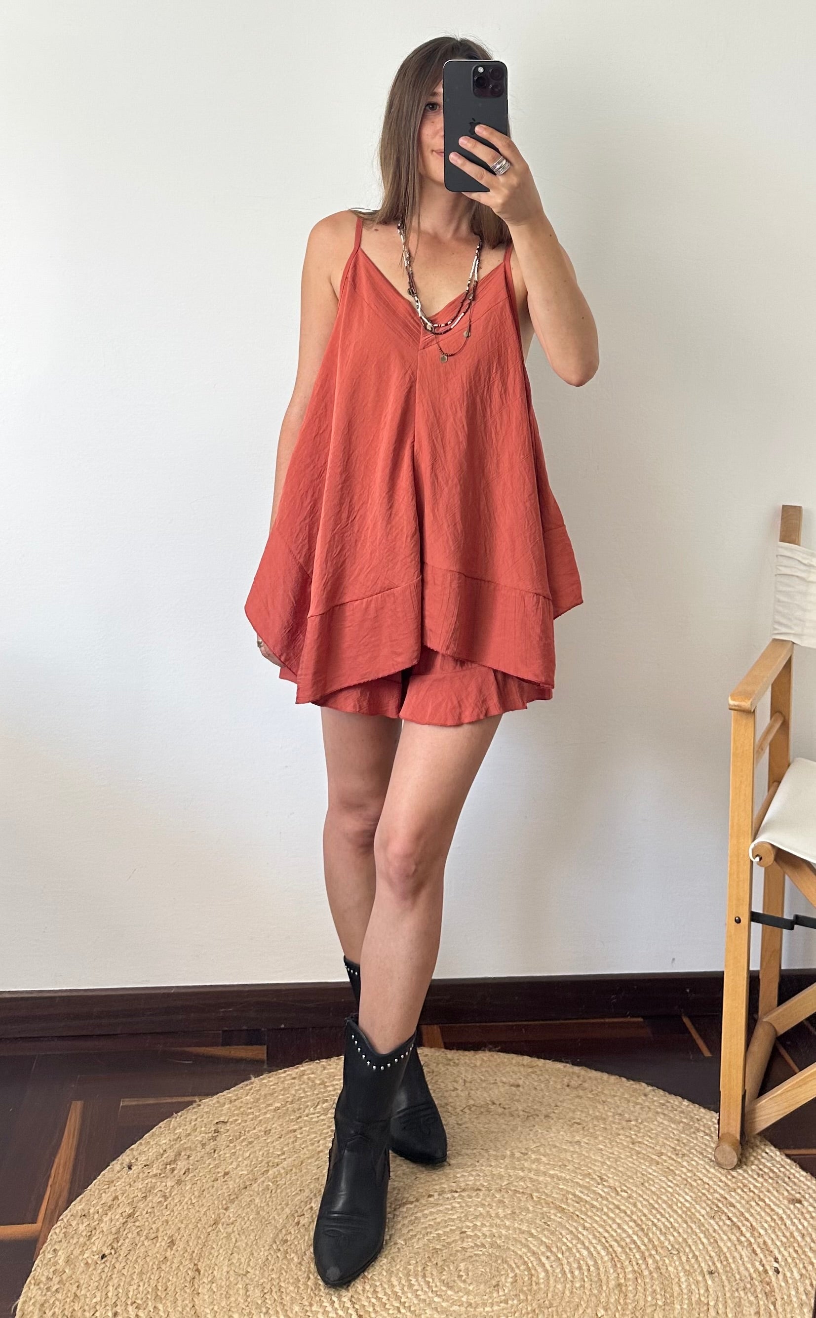COORDINATO SHORTS terracotta
