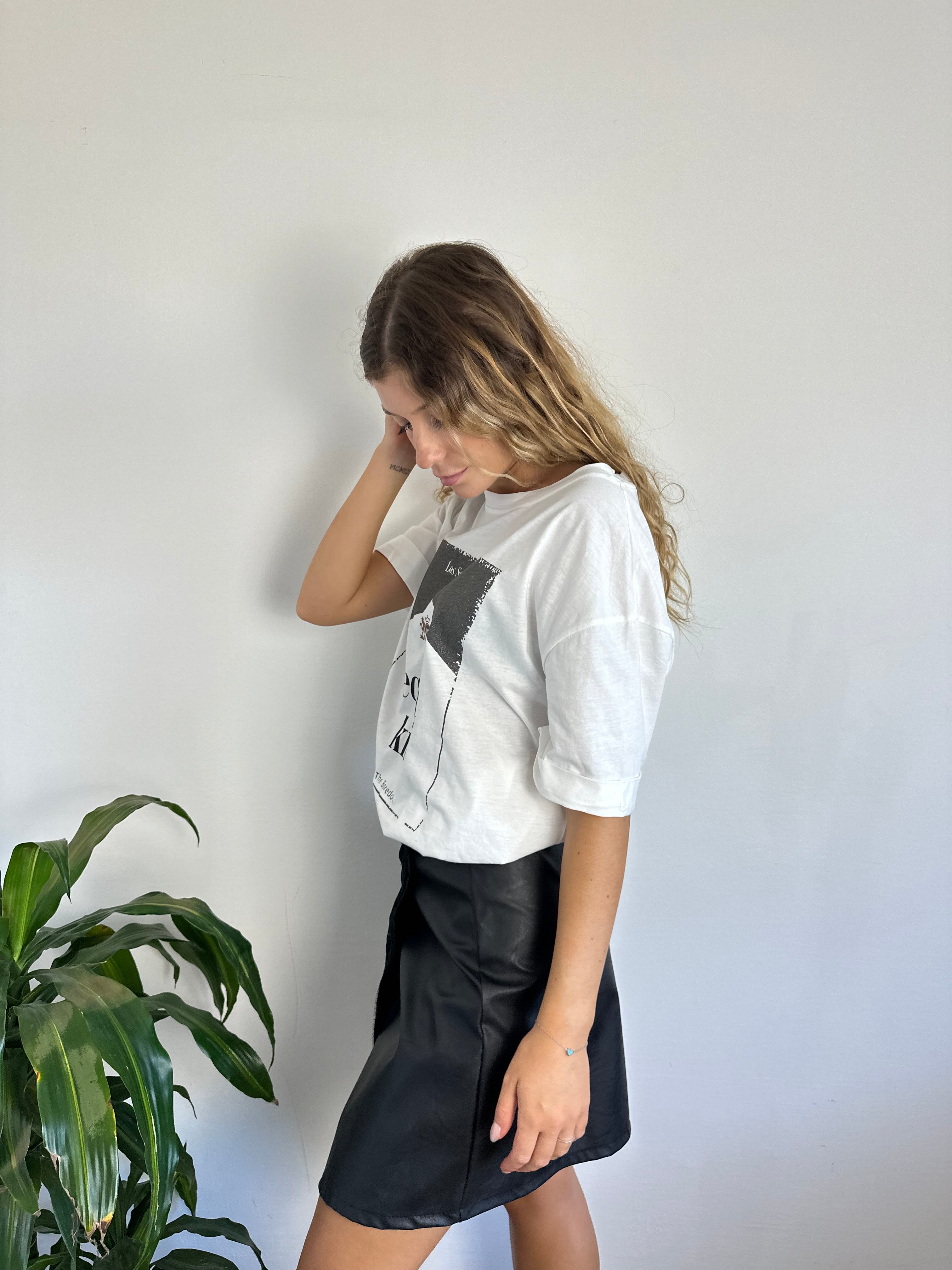 T-SHIRT 100% cotone “tequila” scritta nera