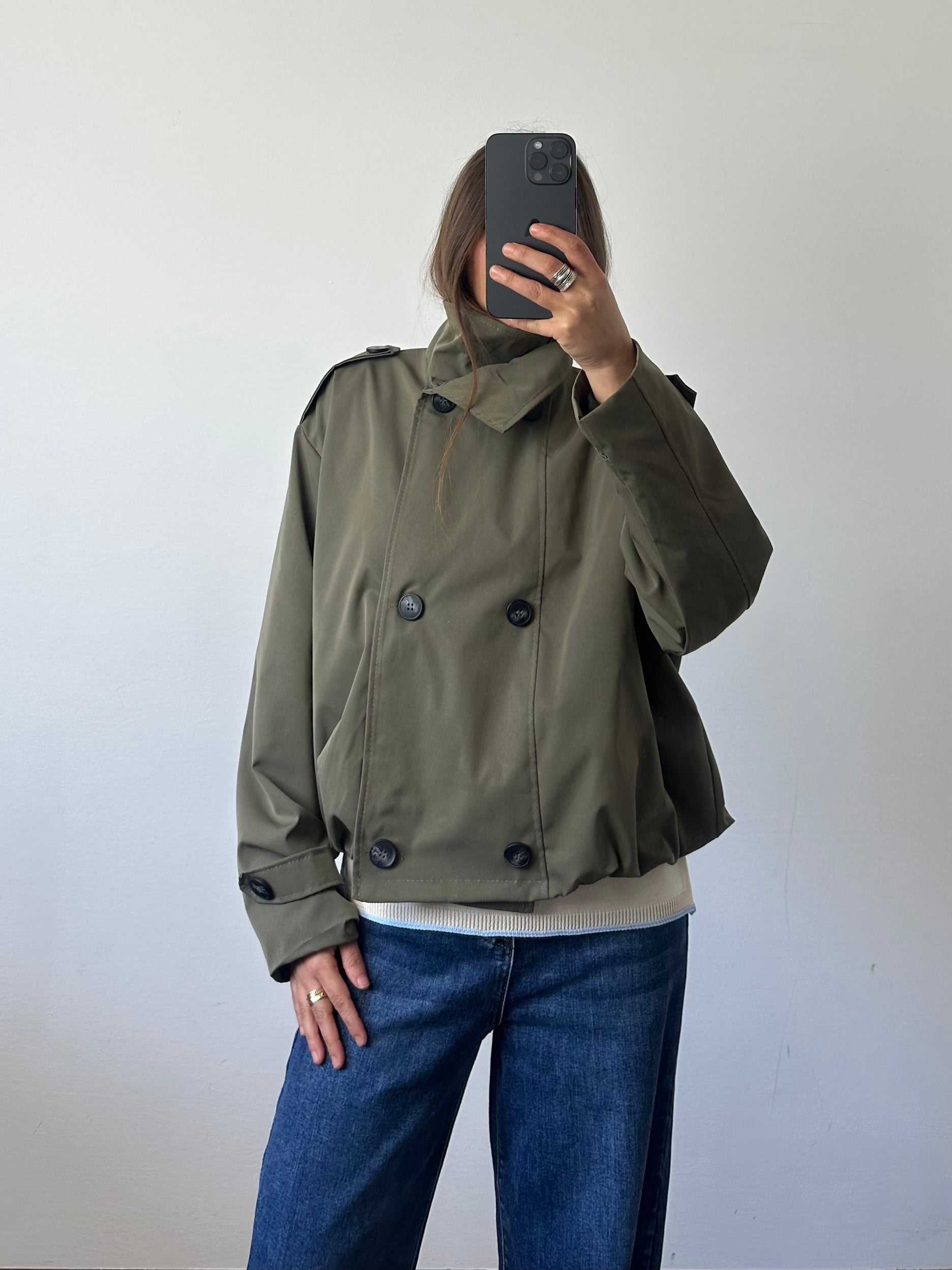 Trench bomber verde