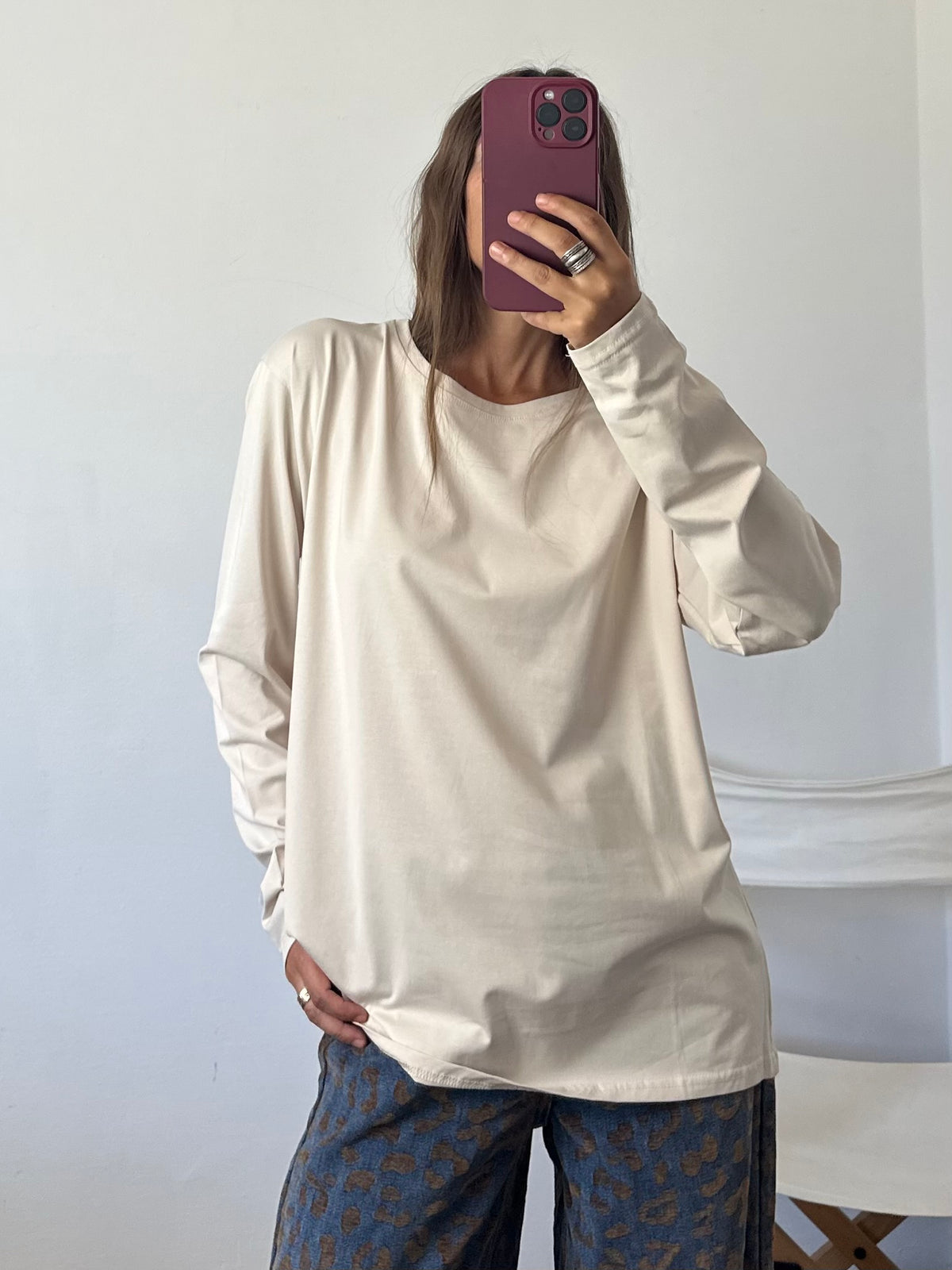 MAGLIA in COTONE BEIGE