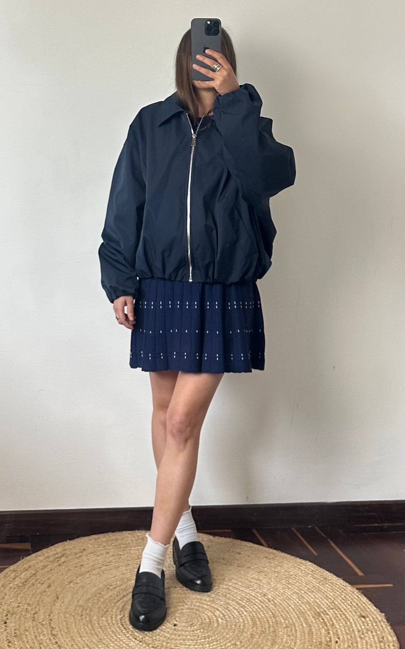 GIACCA BOMBER BLU