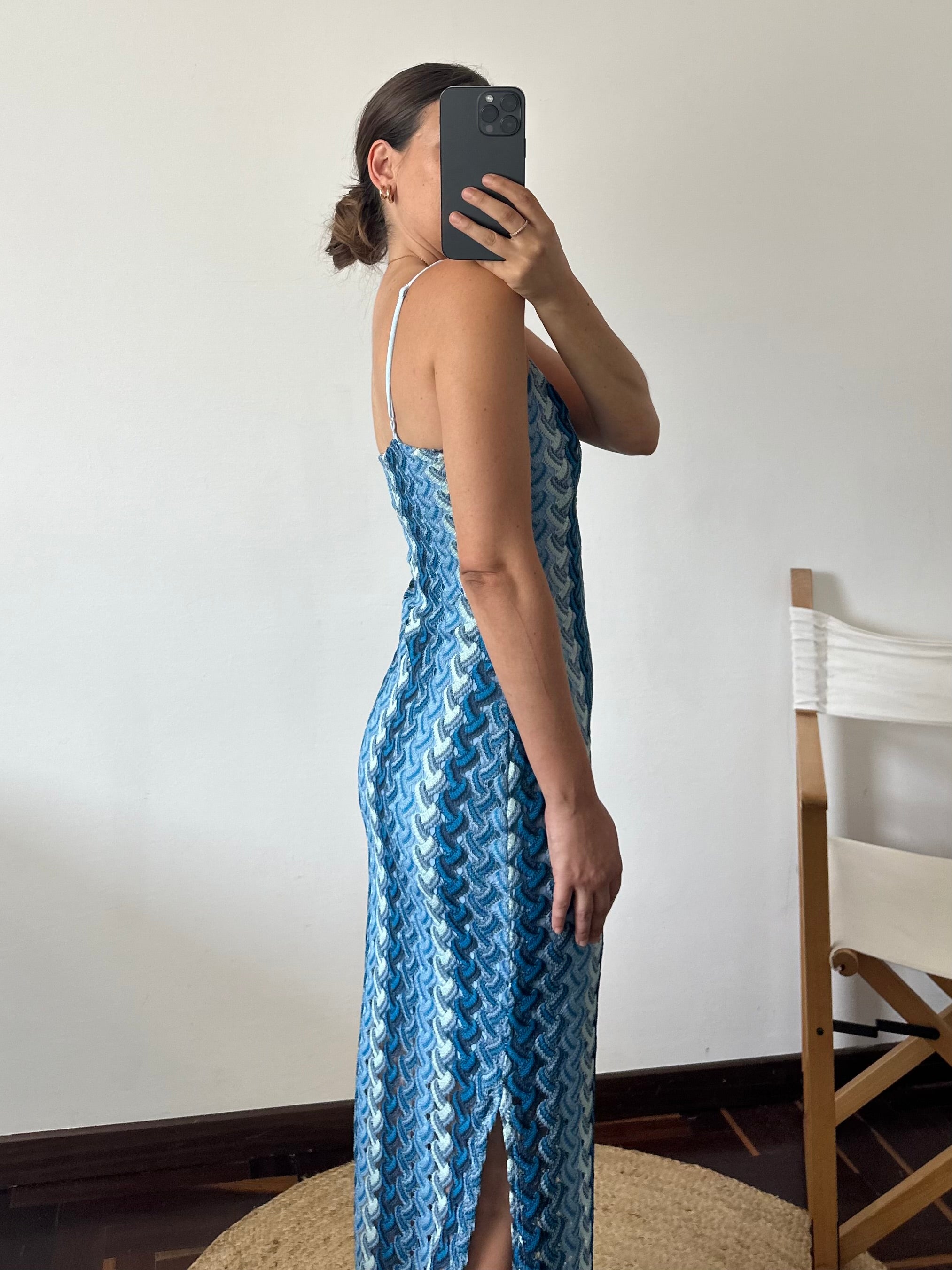 ABITO lungo summer azzurro