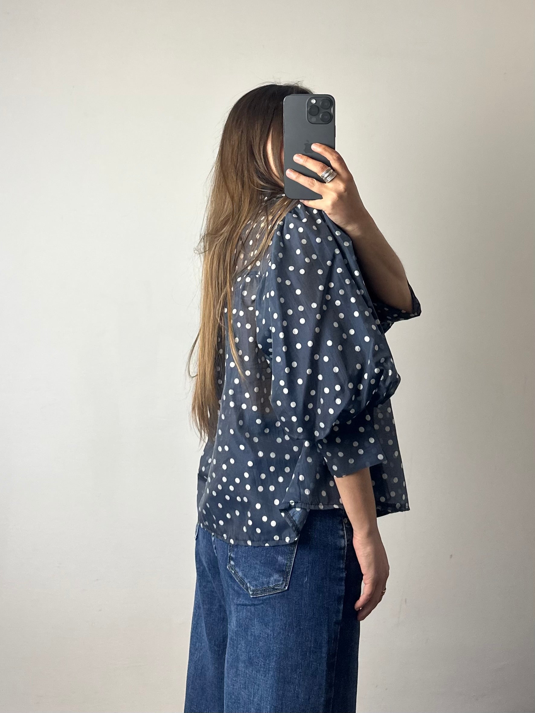 CAMICIA velata a pois