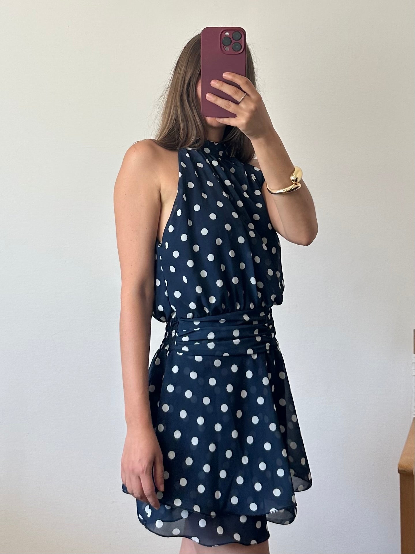 ABITO Pois SCOLLO all’americana blu-bianco