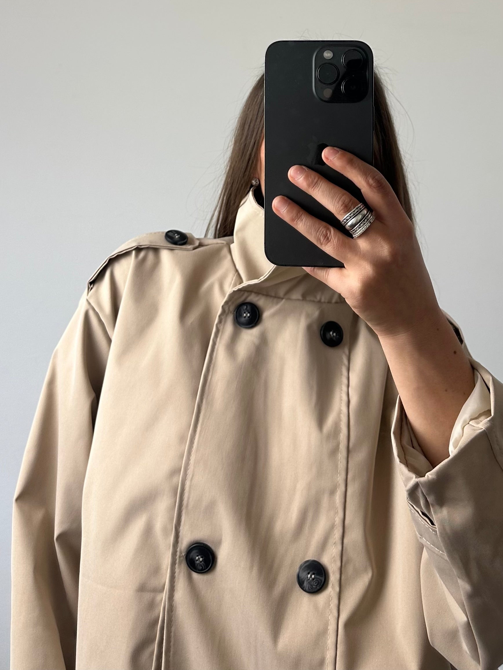 Trench bomber beige