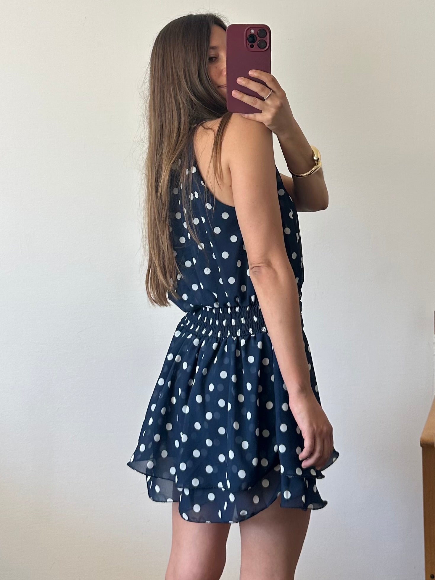 ABITO Pois SCOLLO all’americana blu-bianco