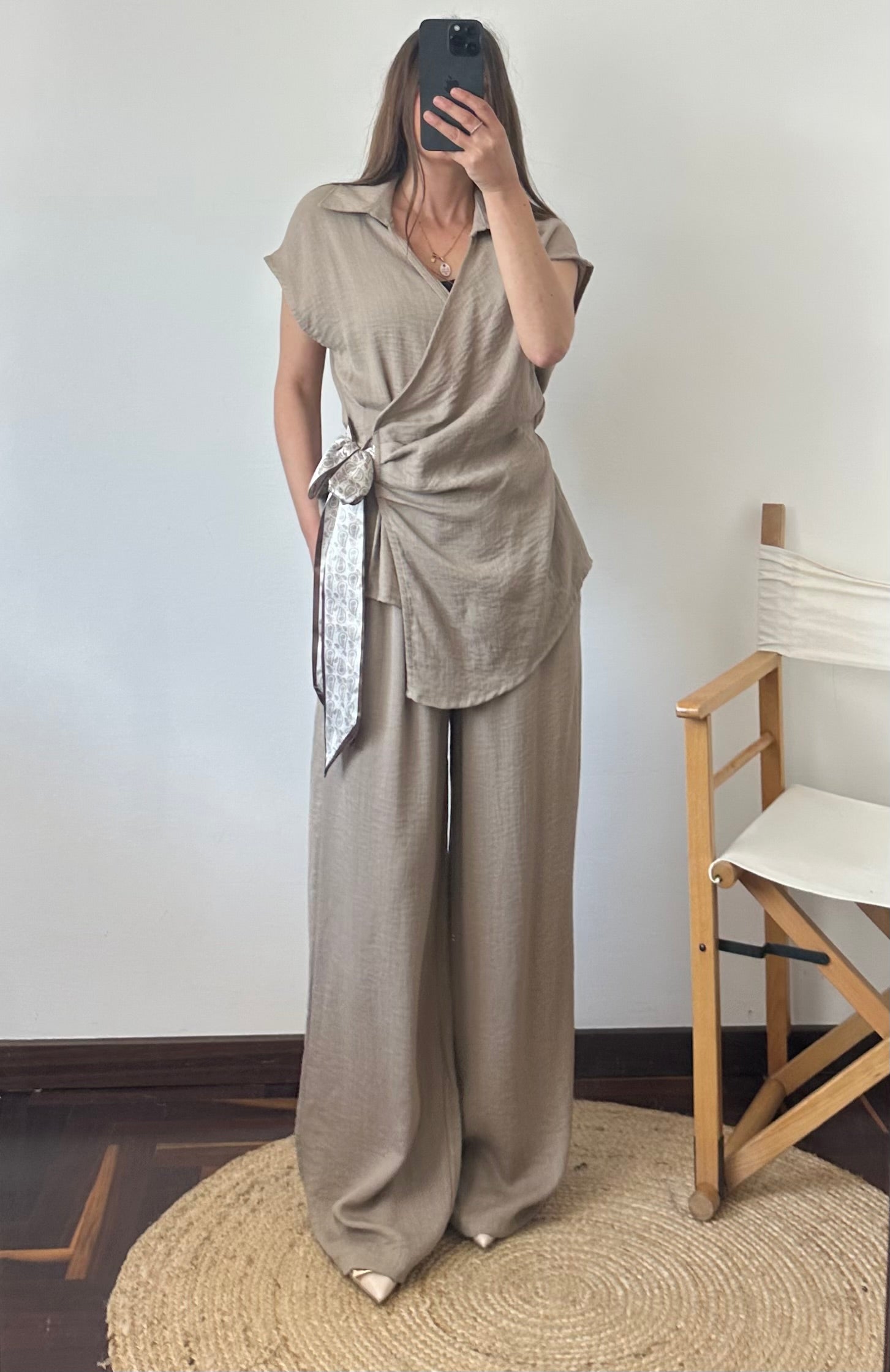 COORDINATO foulard Fango