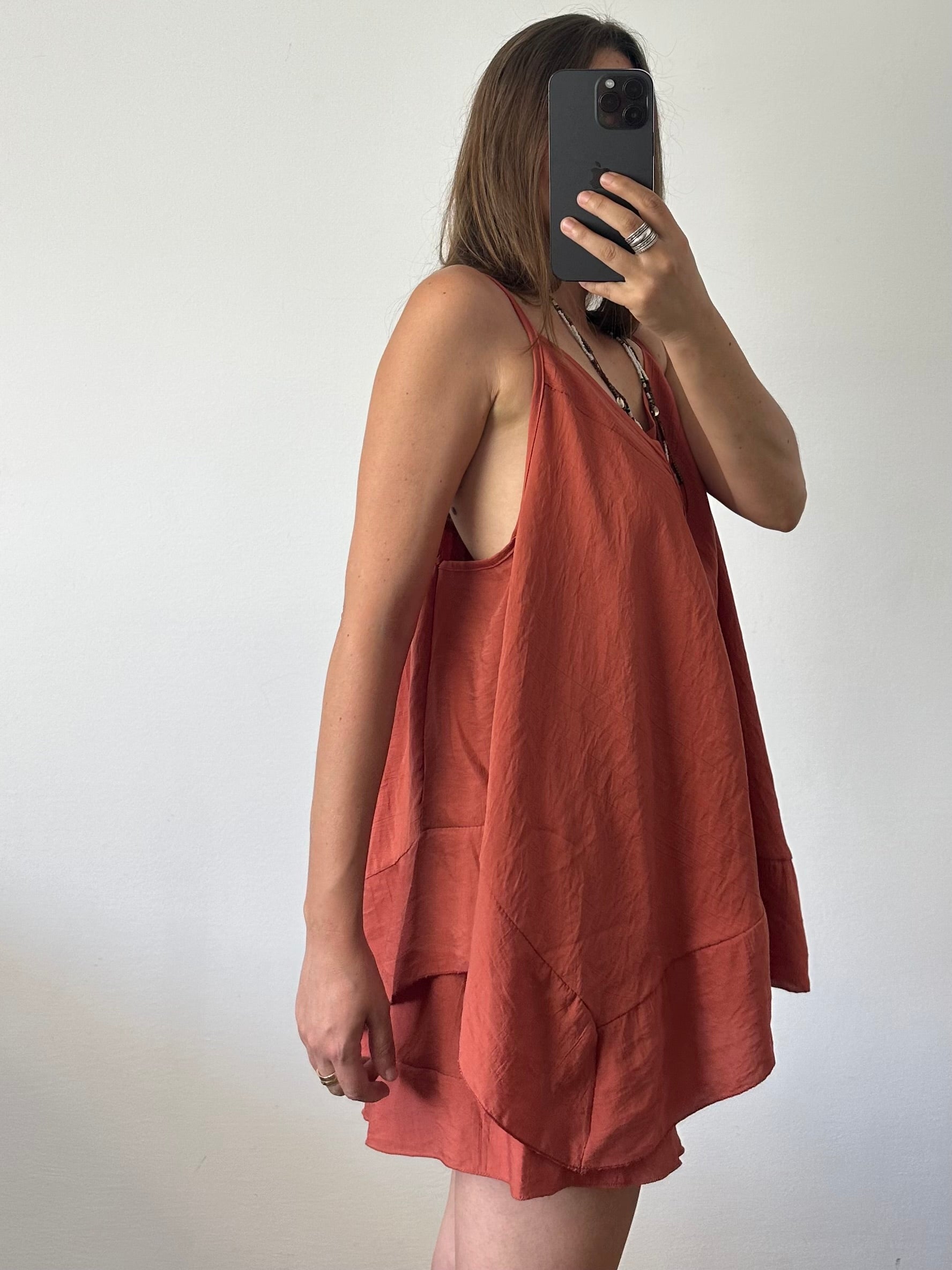 COORDINATO SHORTS terracotta