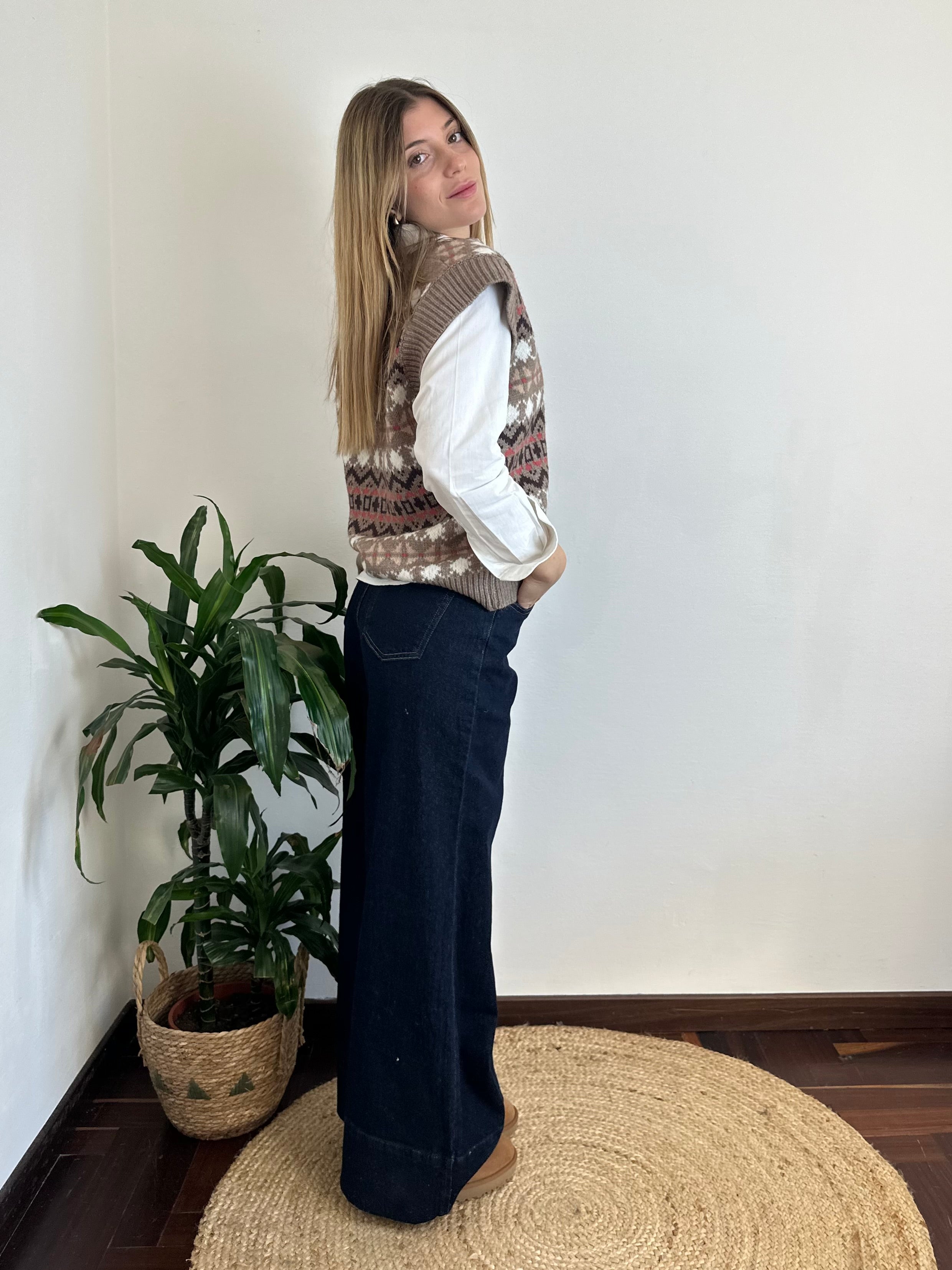GILET GRECHE FANGO