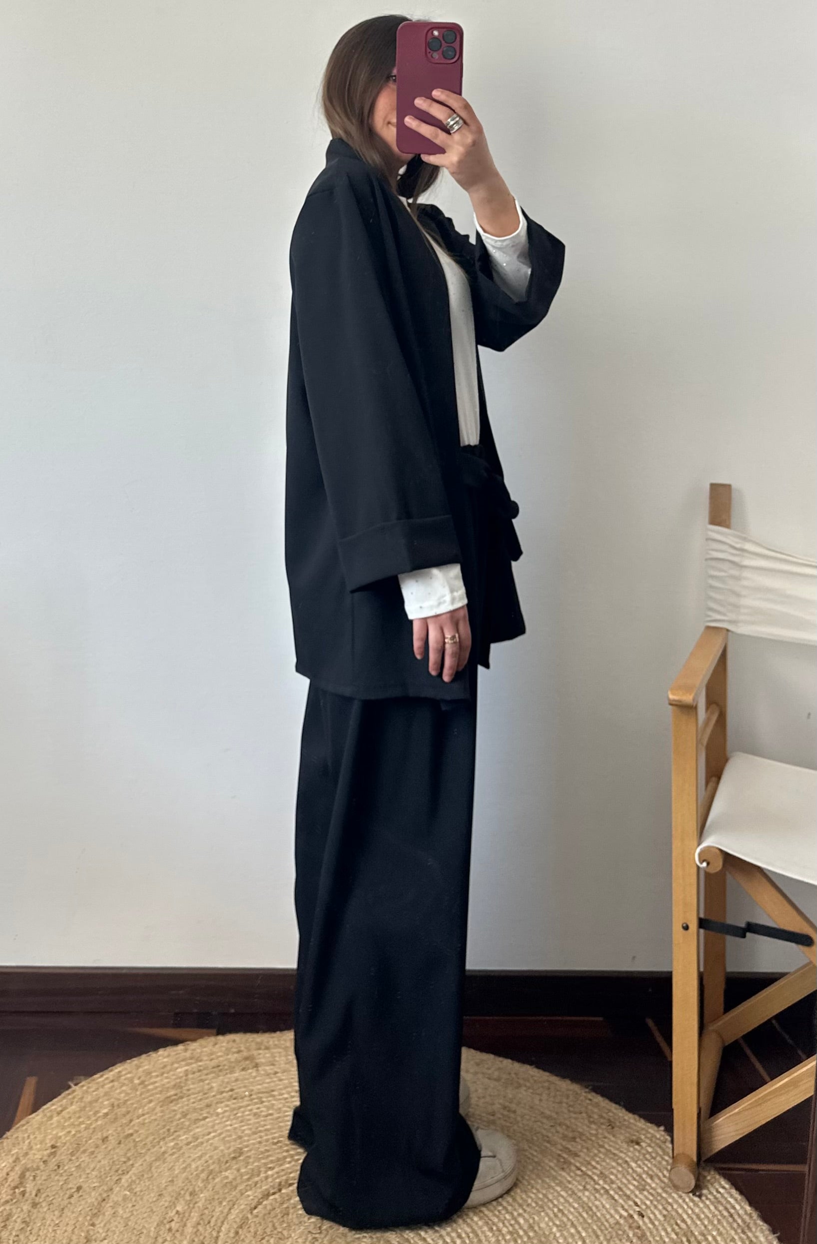 COORDINATO KIMONO NERO