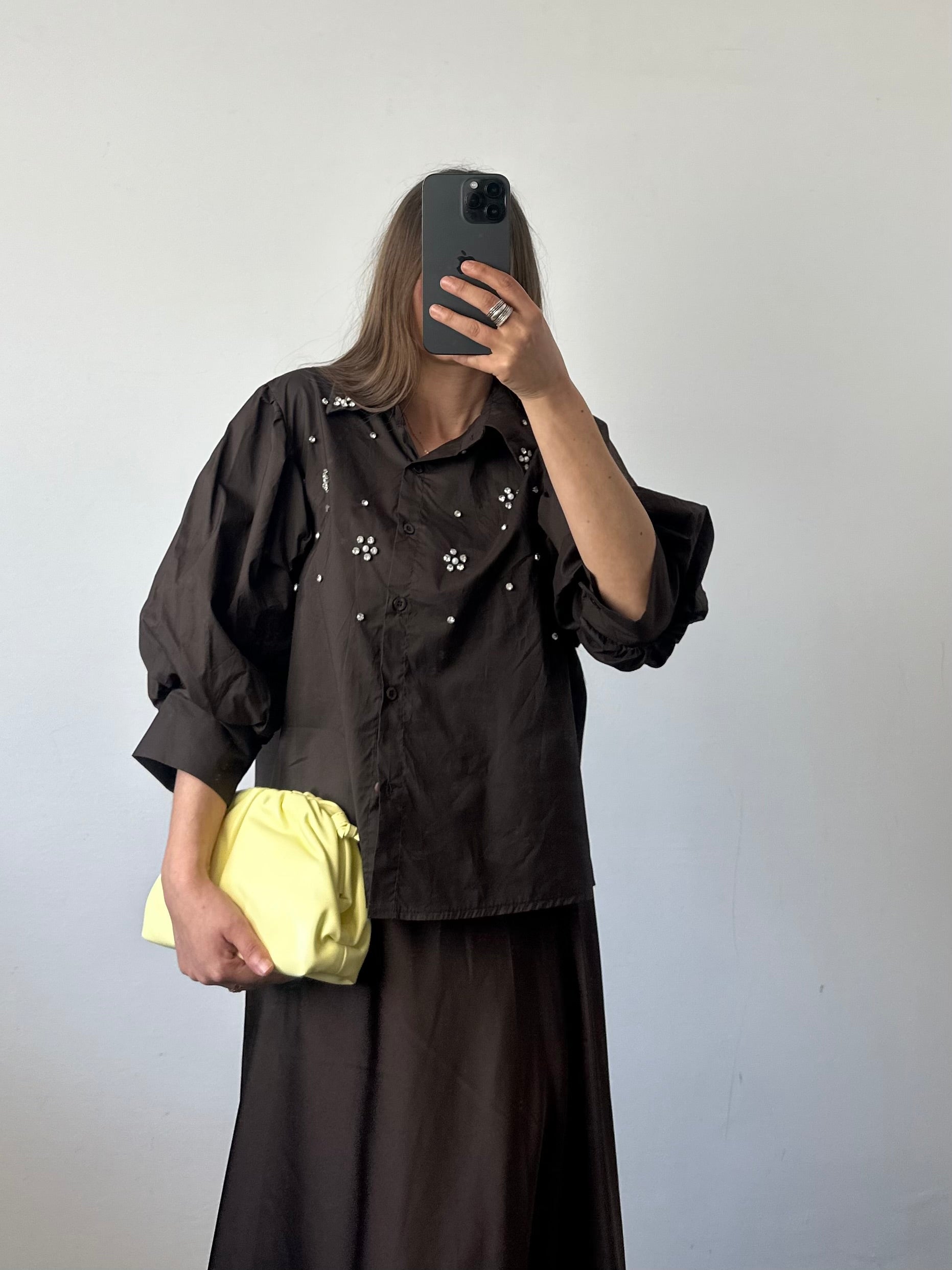 BORSA MINI CLOUD GIALLA