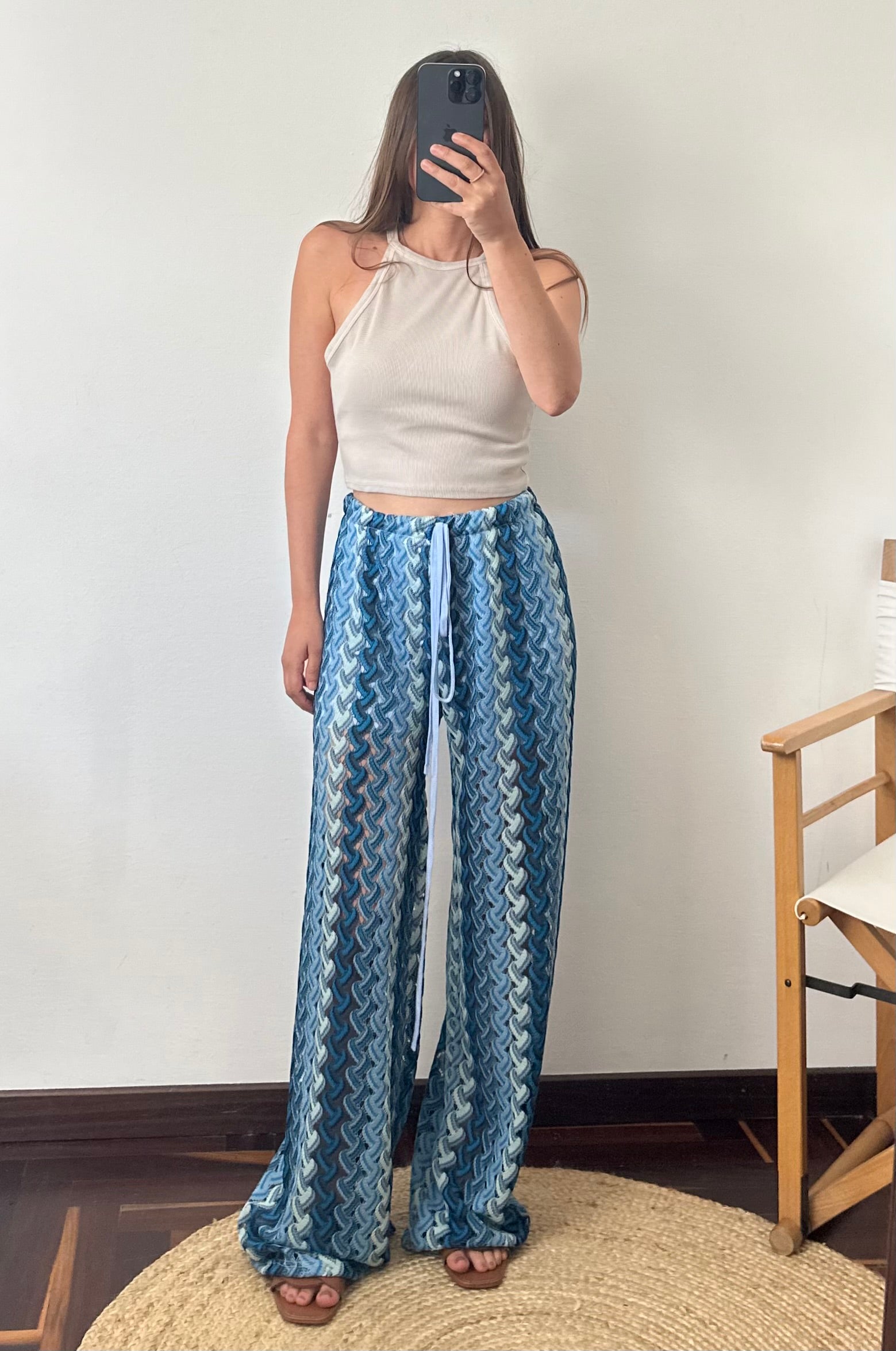 PANTALONE SUMMER AZZURRO