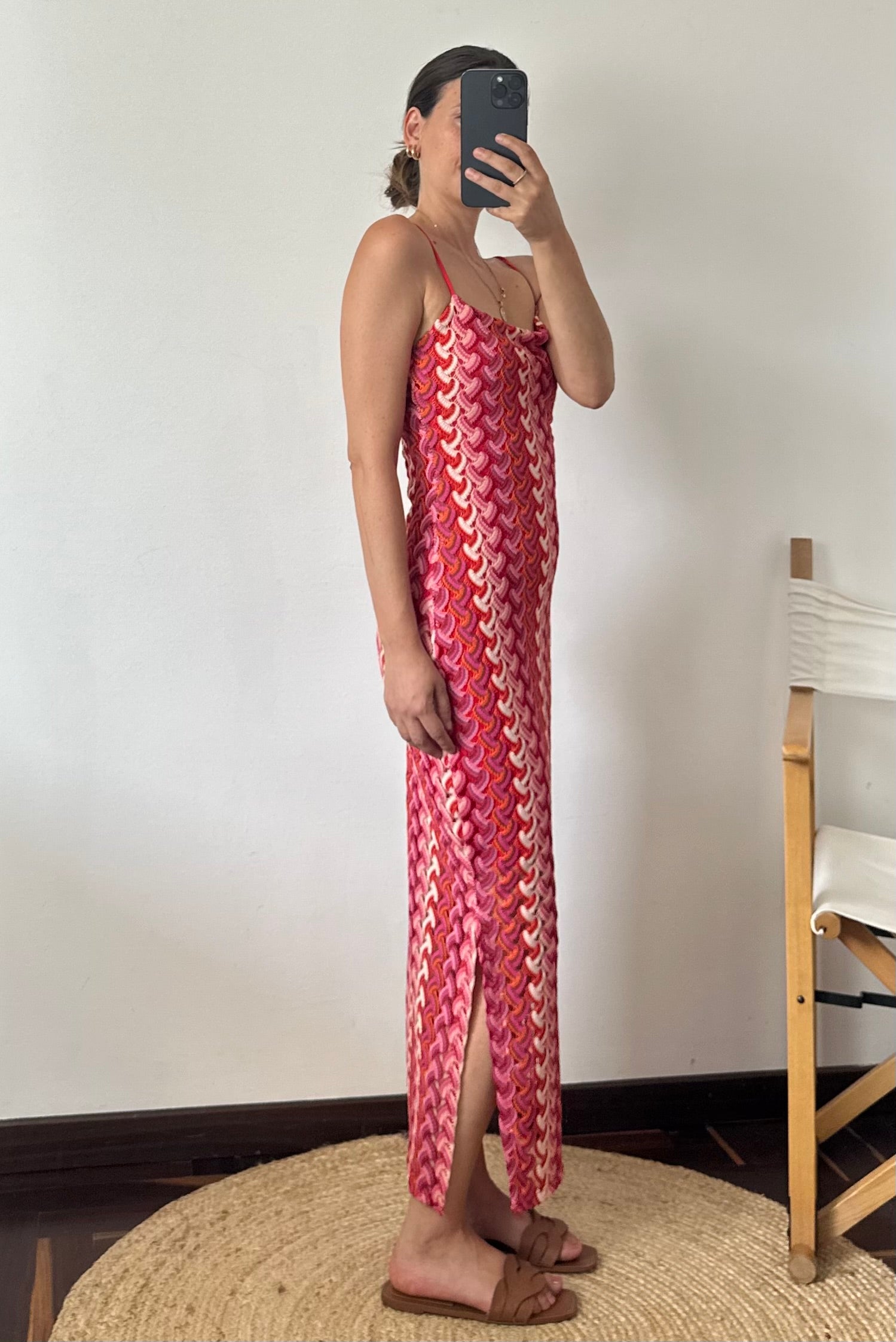 ABITO lungo summer fucsia