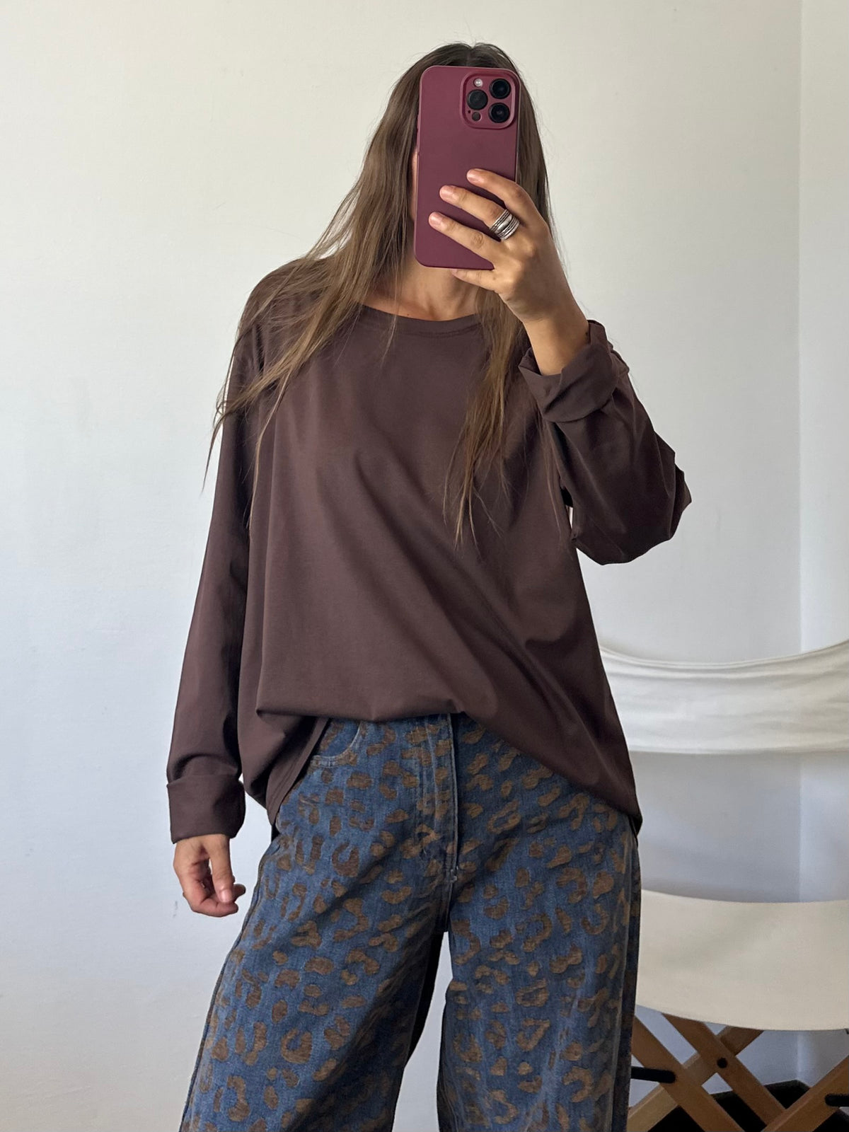 MAGLIA in COTONE CIOCCOLATO