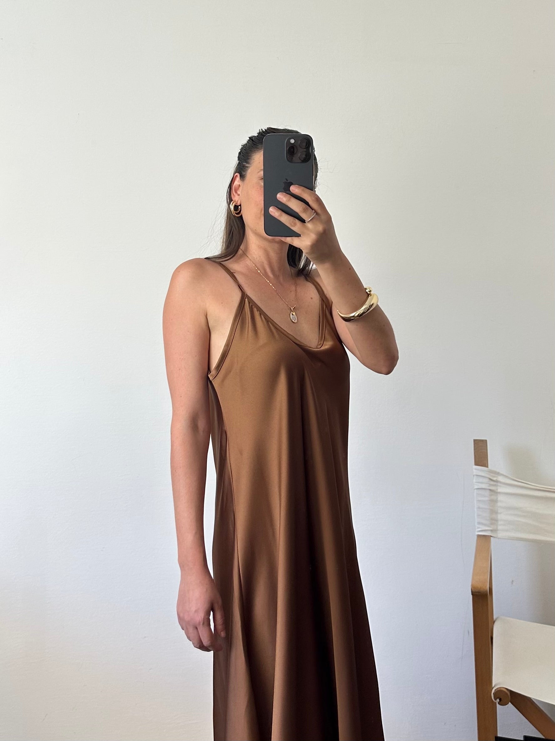 ABITO SATIN bronzo