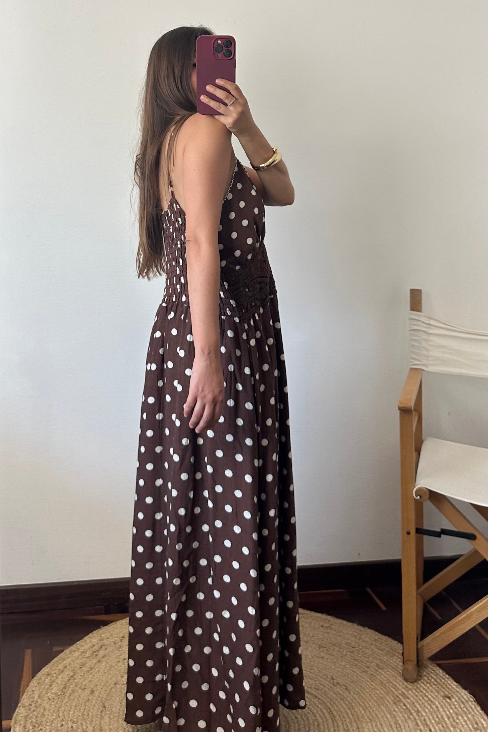 ABITO uncinetto pois marrone