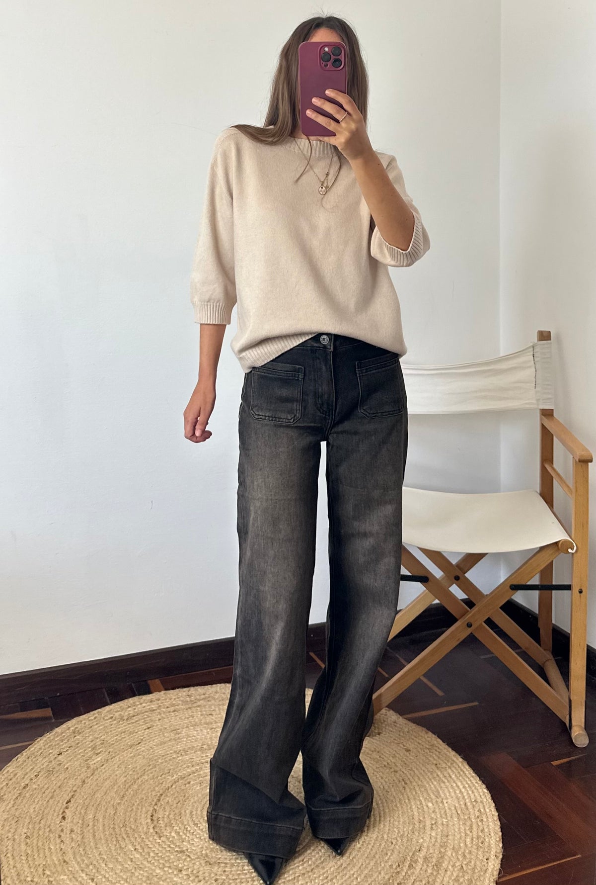 PULLOVER in morbida viscosa BEIGE