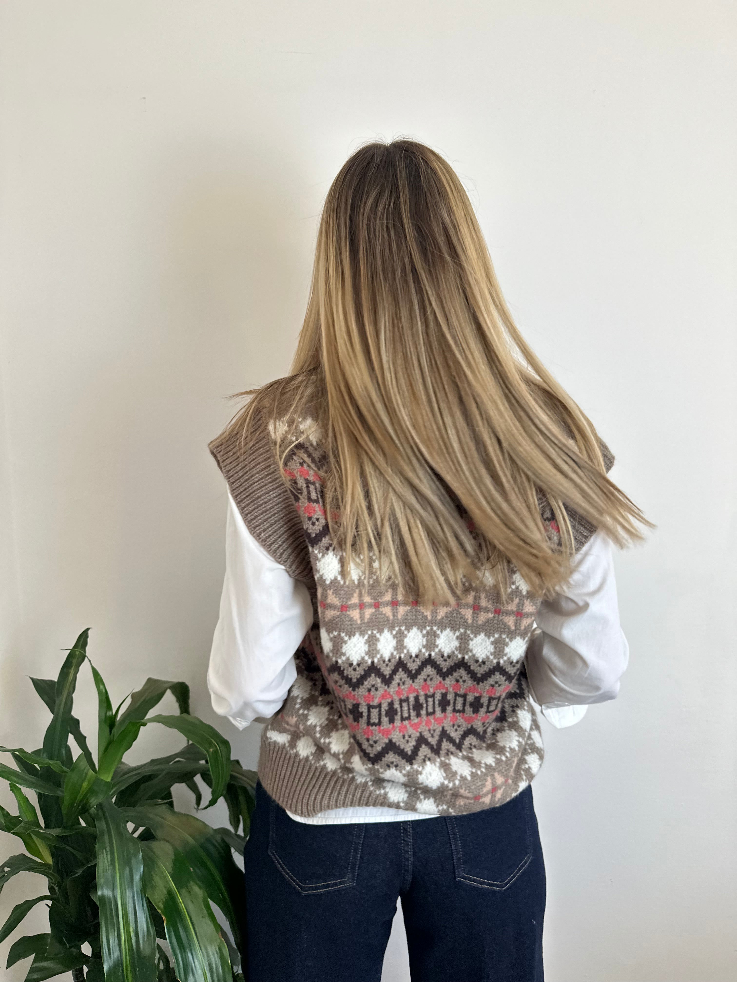 GILET GRECHE FANGO
