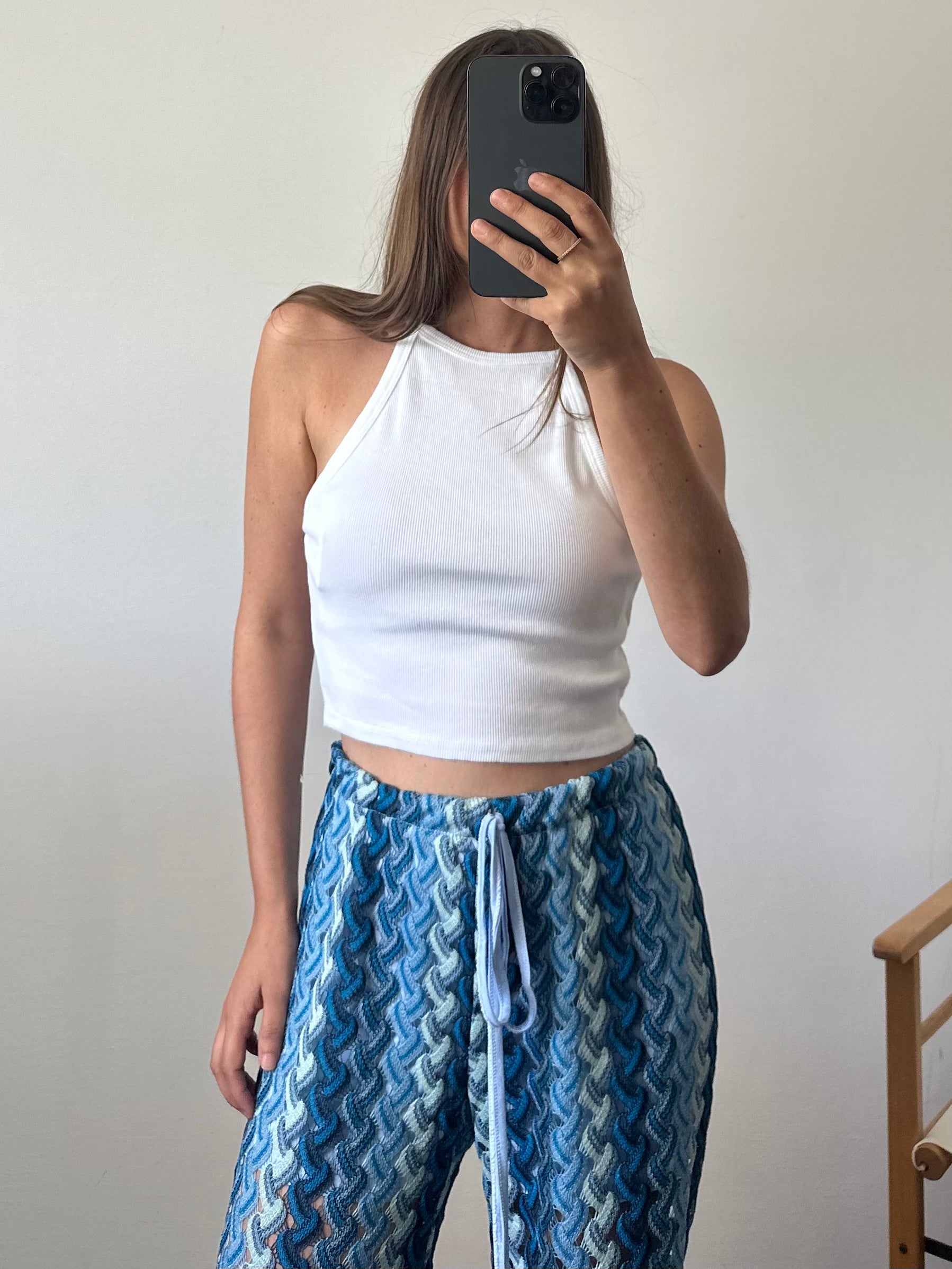 Top in cotone BIaNcO
