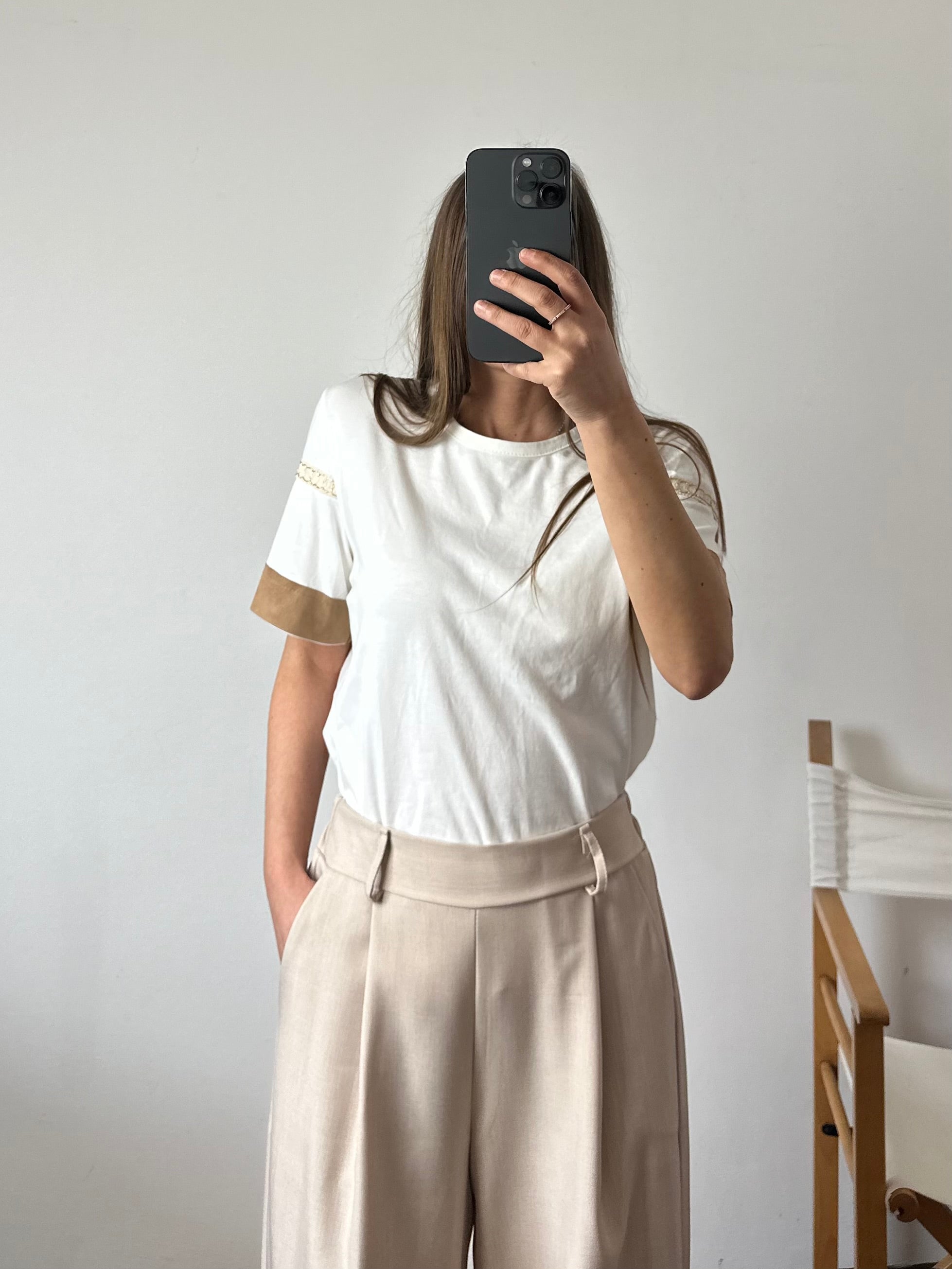 COORDINATO SMANICATO DOPPIOPETTO BEIGE