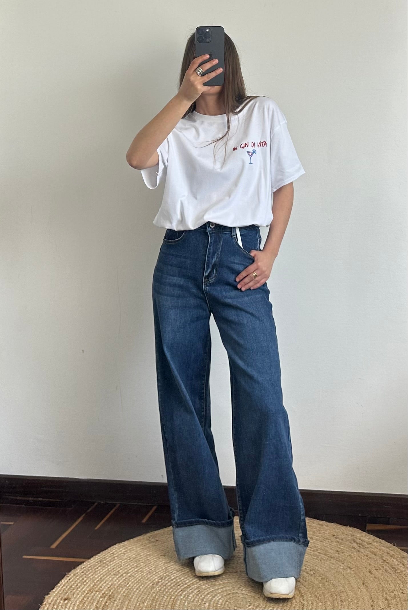 T-shirt 100% cotone over “ in gin di vita”