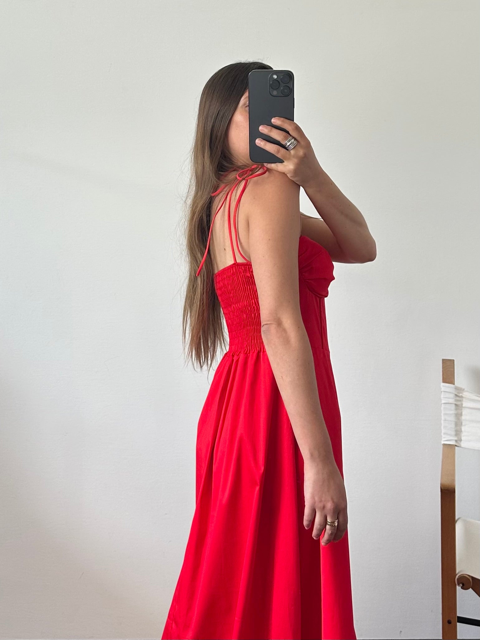 ABITO portofino in cotone rosso