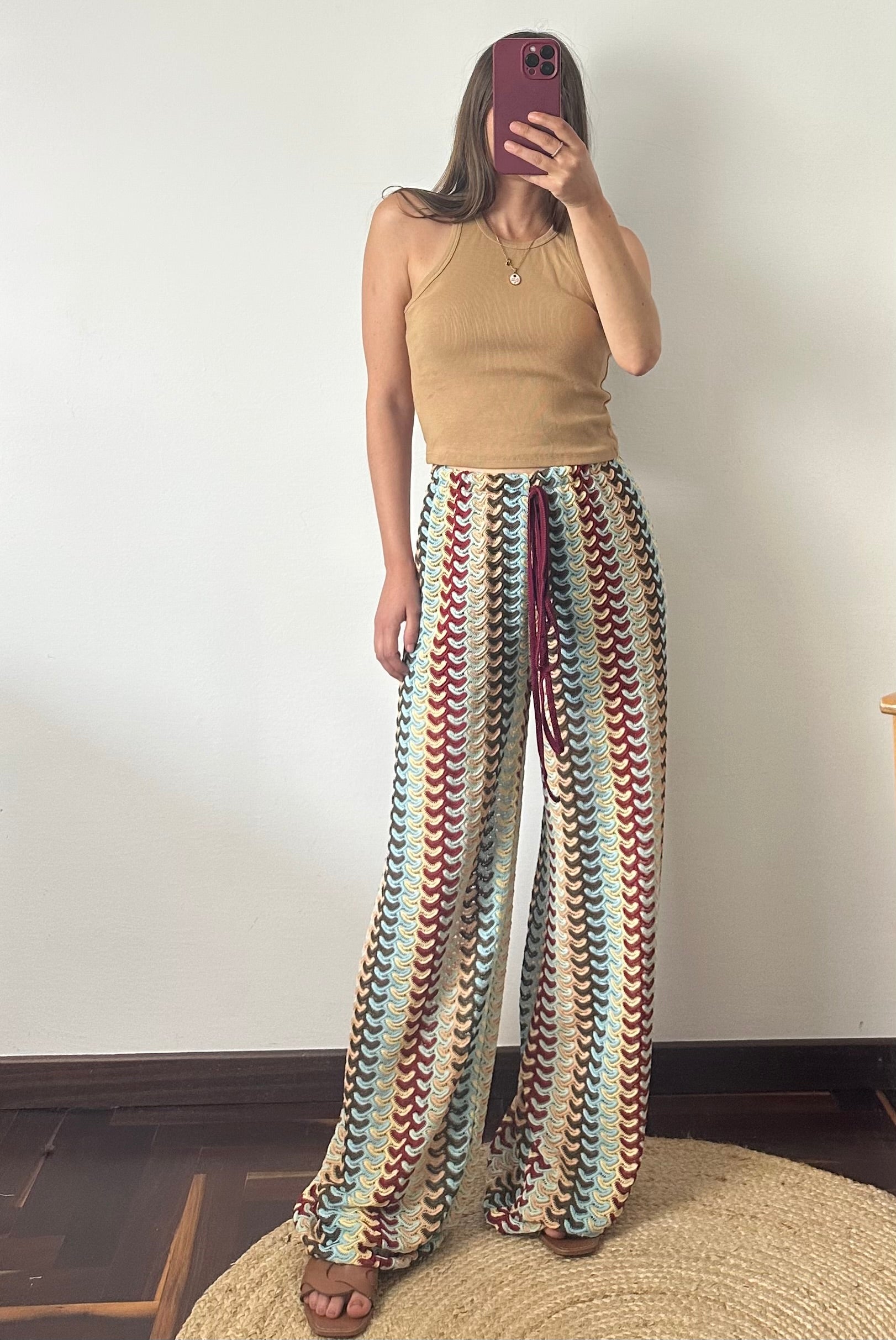 PANTALONE SUMMER bordeaux