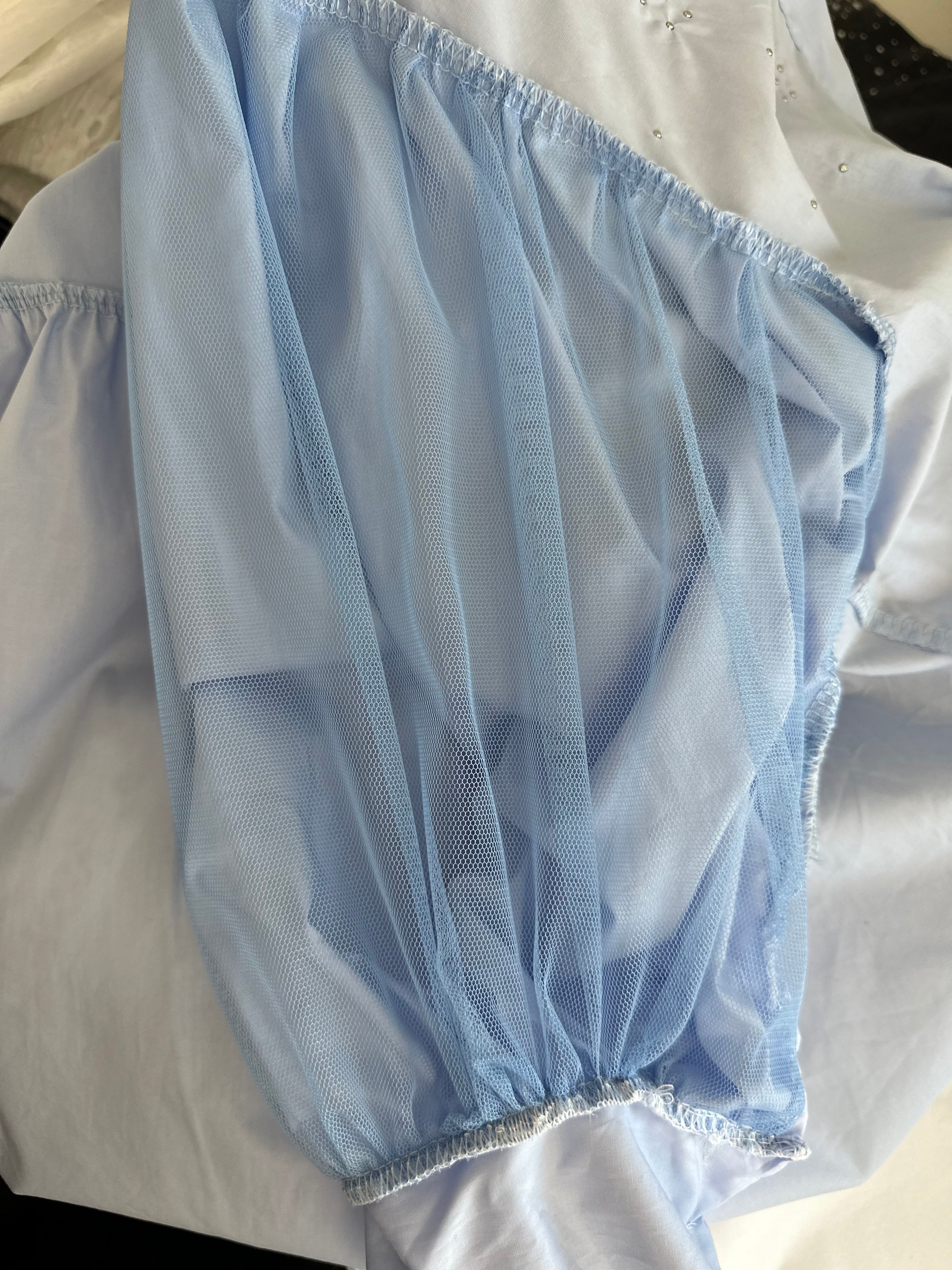 Camicia Swarovski azzurra