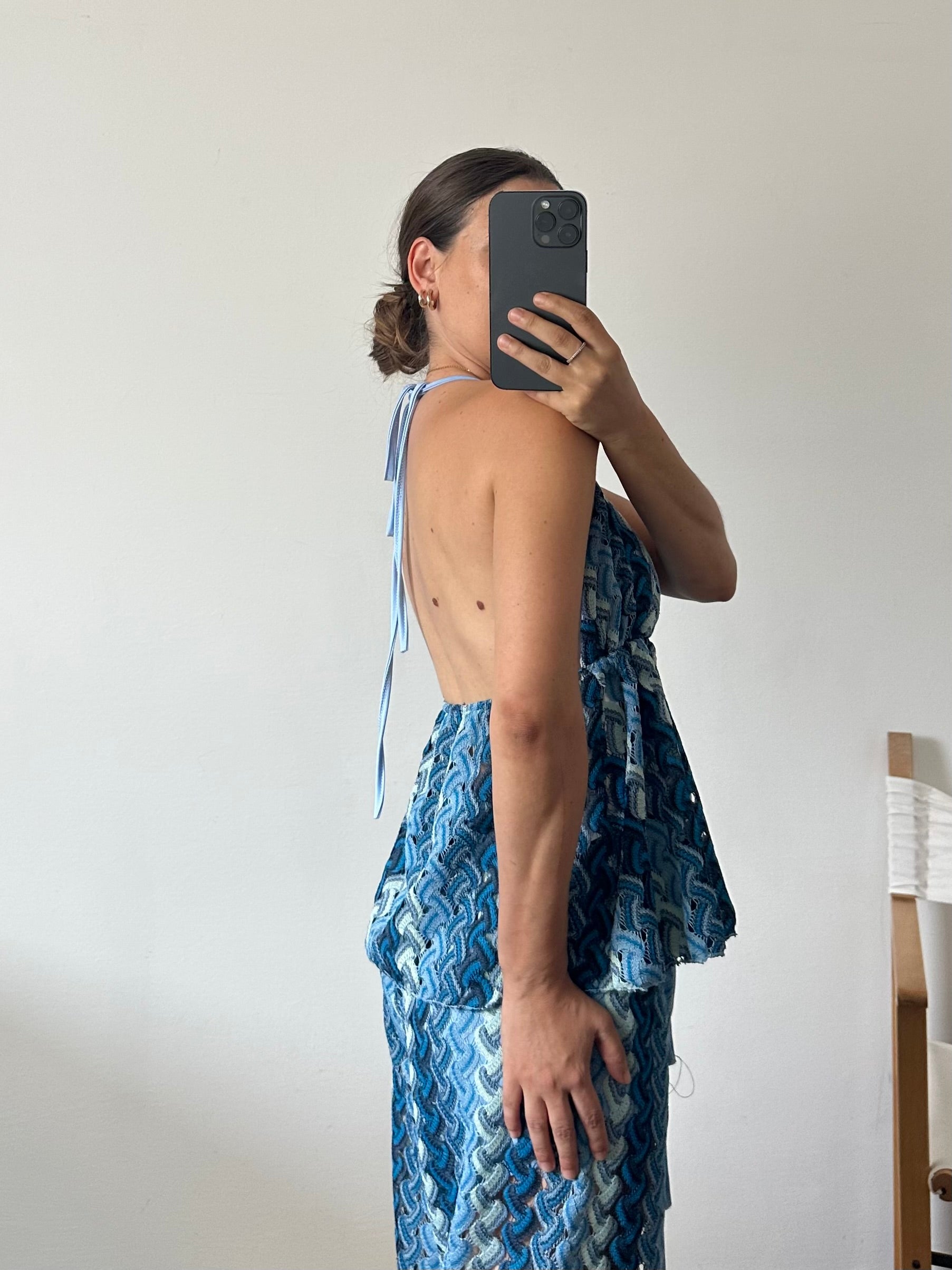 Top summer azzurro