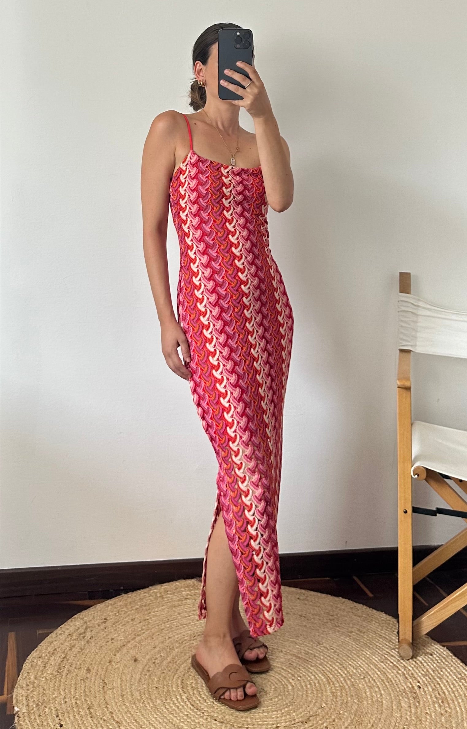 ABITO lungo summer fucsia