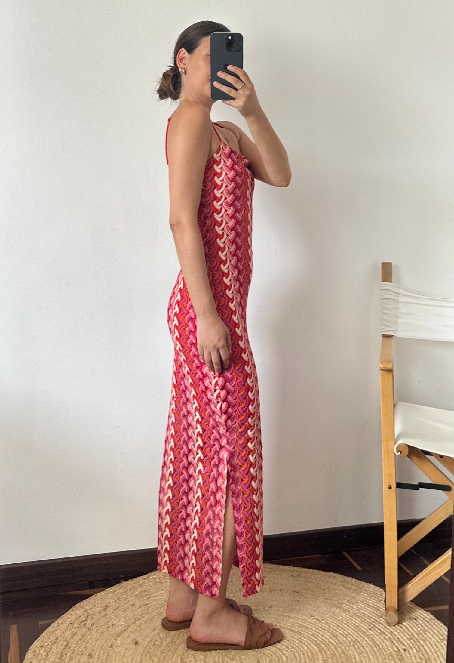 ABITO lungo summer fucsia
