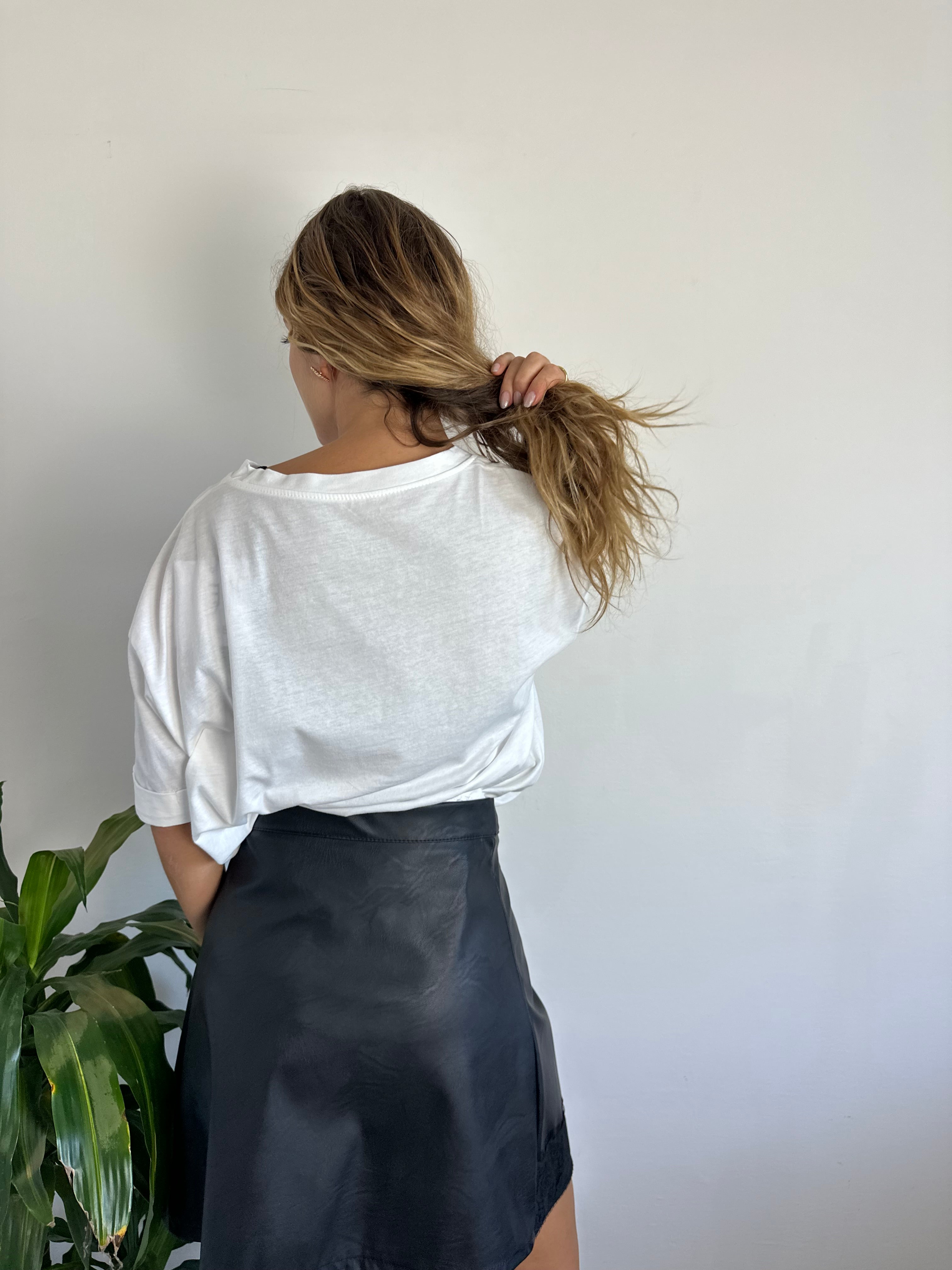 T-SHIRT 100% cotone “tequila” scritta nera